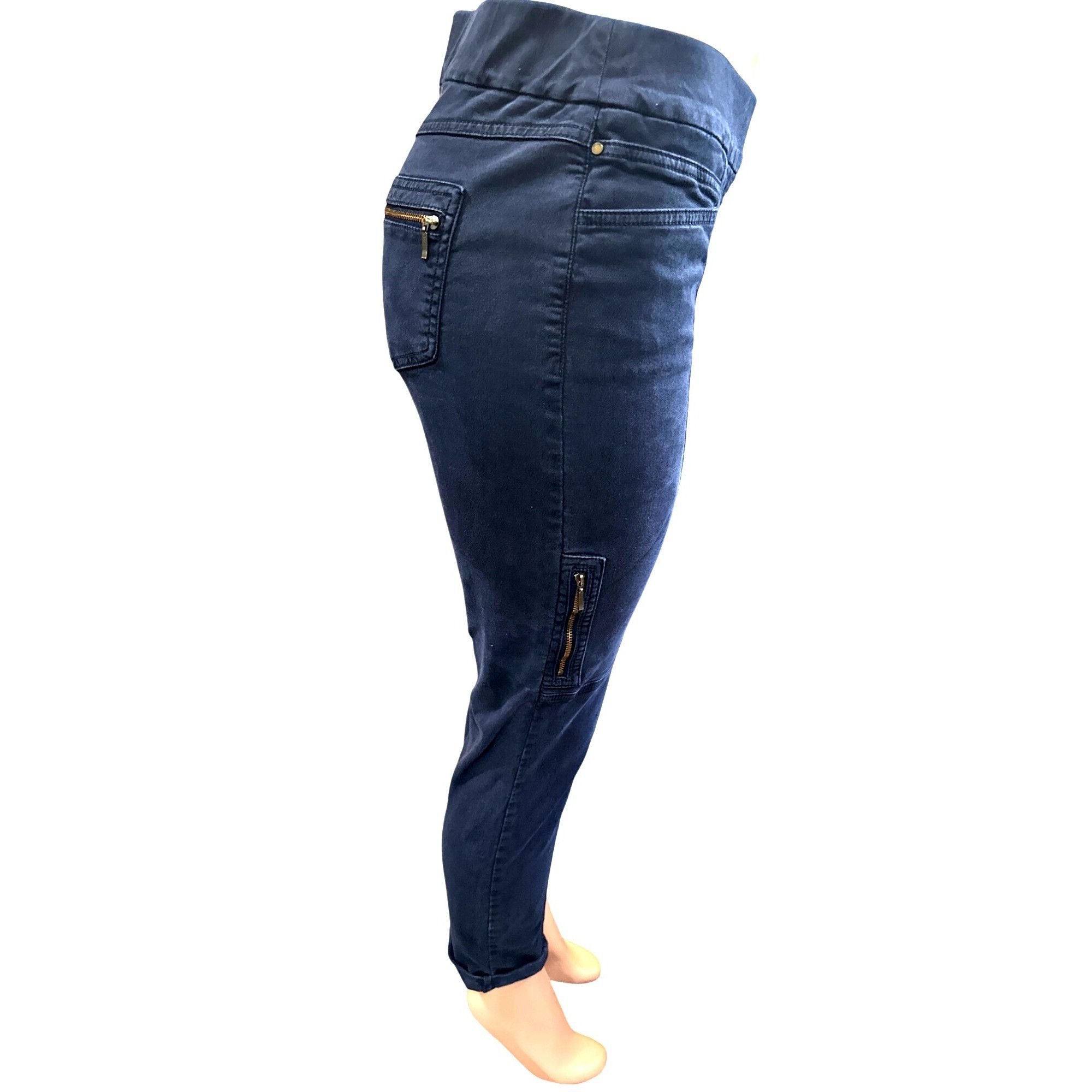 Chicos Chicos So Slimming Womens Cargo Jeans With Zip Details Slim Size 25" / US 0 / IT 36 - 5 Thumbnail