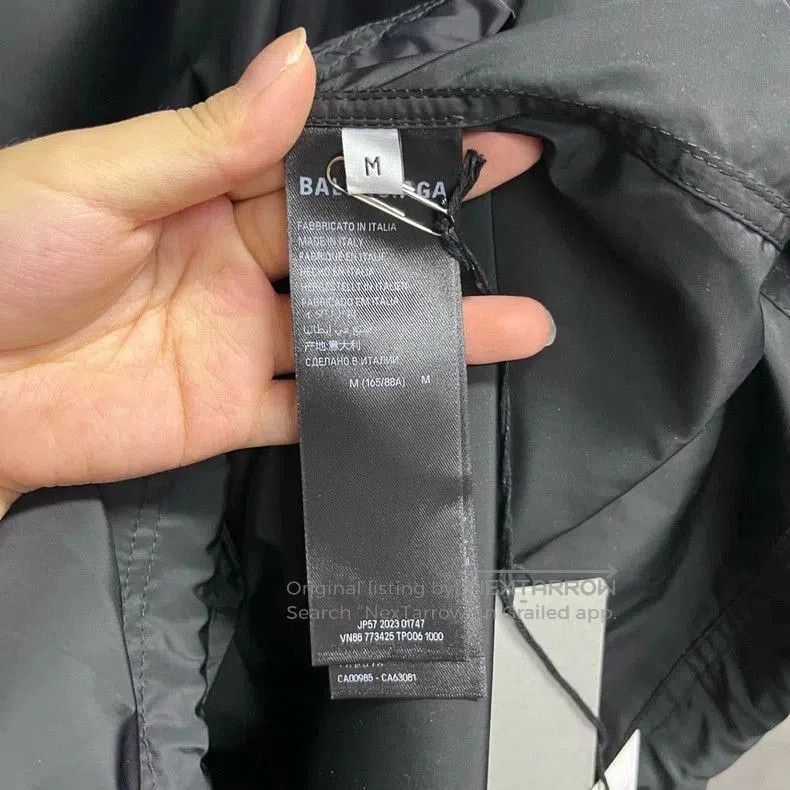 Balenciaga Balenciaga Black Logo Print Jacket. Size US XXS / EU 40 - 2 Thumbnail