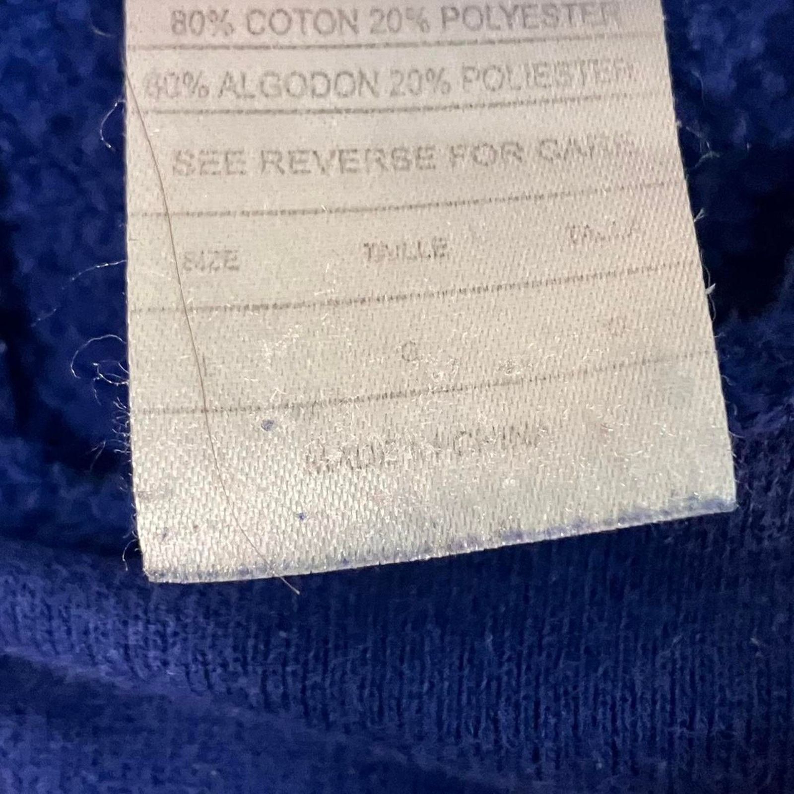 MLB Chicago Cubs MLB Baseball Blue Boxy Pullover Glitter Hoodie Size L / US 10 / IT 46 - 4 Thumbnail