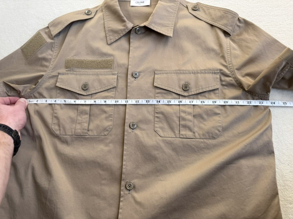 Celine SS23 $990 🤑 Celine military short sleeve shirt Hedi 41 L Size US L / EU 52-54 / 3 - 5 Thumbnail