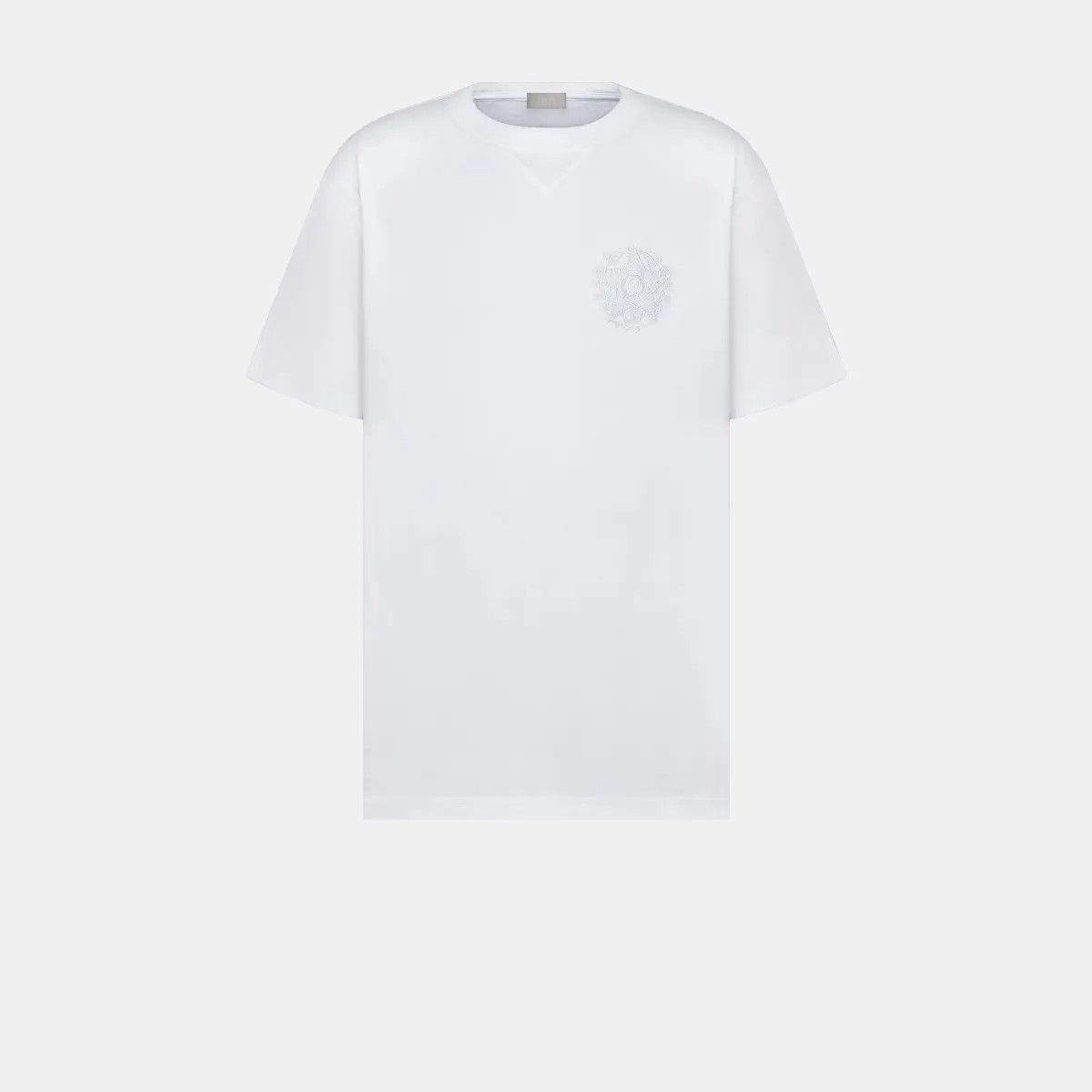 Image of Dior O1W1Db10324 T-Shirt In White, Men's (Size XL)