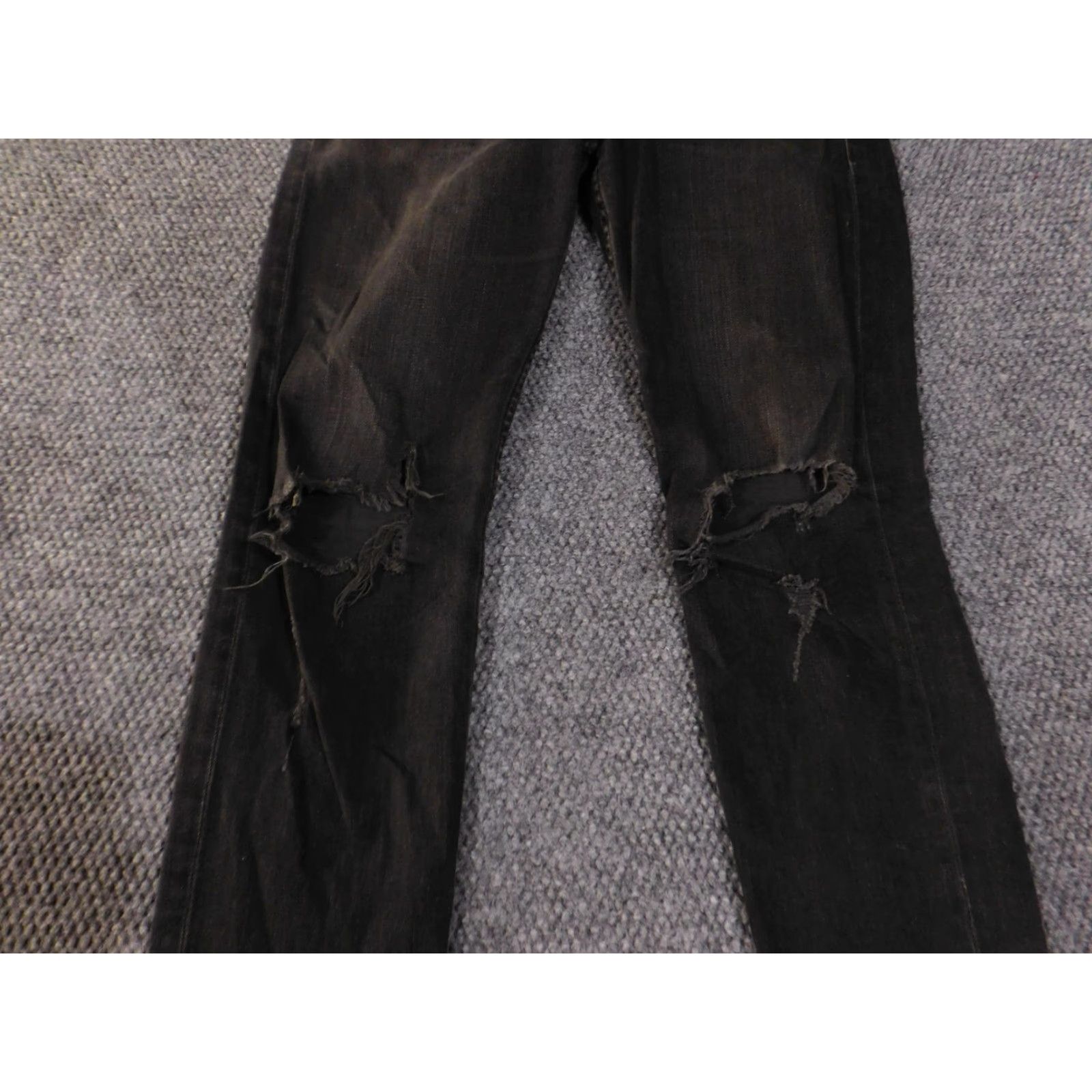 Rag & Bone rag & bone Jeans Mens 33 Black Skinny Distressed Ripped Knees M124XK302RWH Jeans Mens 33 Black Distressed Skinny Rock Wholes 34 Inseam Size US 33 - 3 Thumbnail