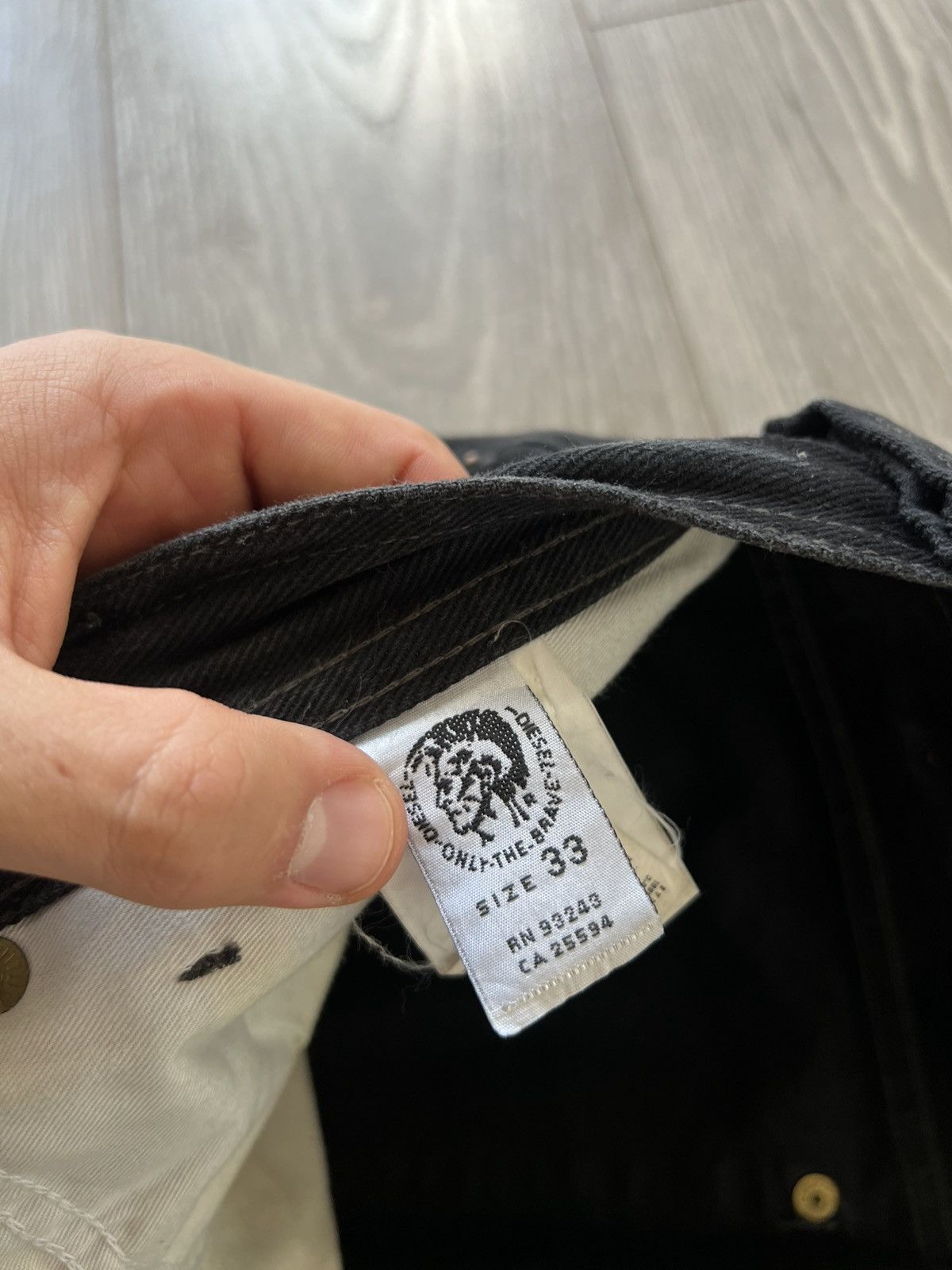 Diesel ‼️Vintage Diesel IND Ladder Baggy Black Denim Jeans‼️ Size US 33 - 24 Thumbnail
