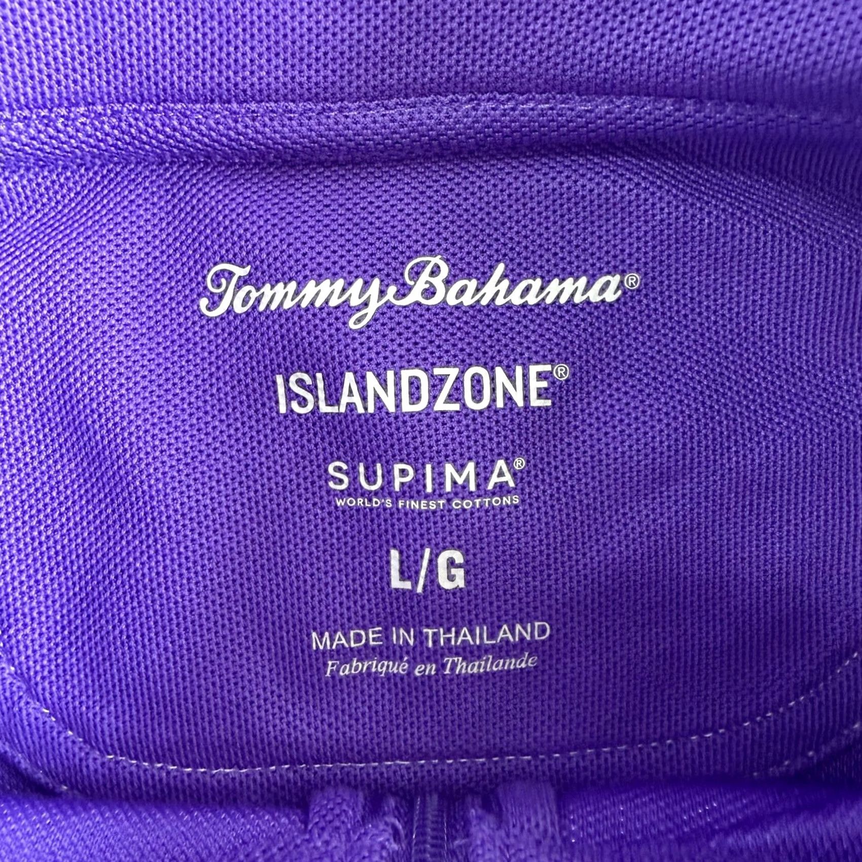 Tommy Bahama Tommy Bahama IslandZone Sweater Mens Large Purple 1/4 Zip Pullover Top Size US L / EU 52-54 / 3 - 5 Thumbnail