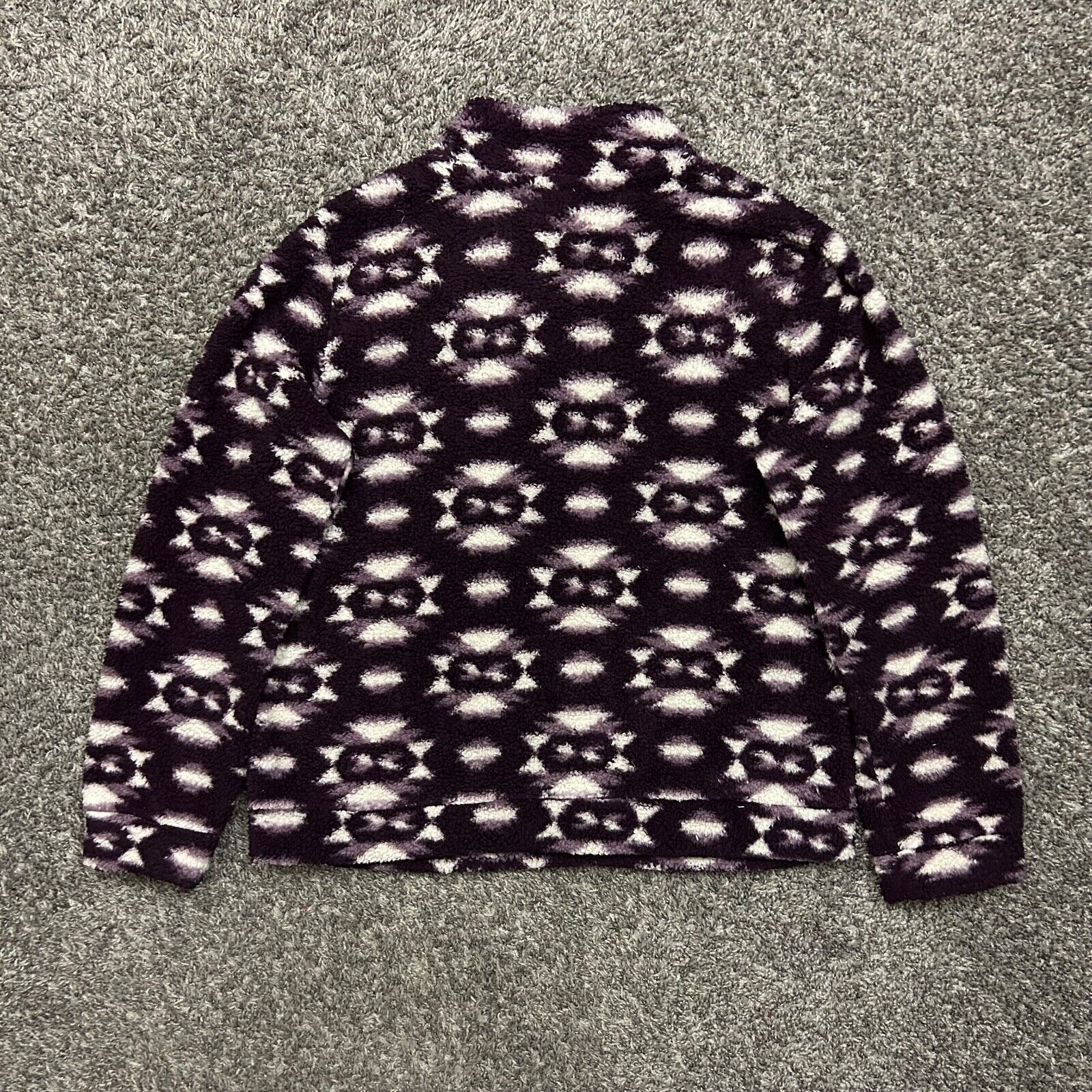 Vintage Fleece Jacket 1/4 Zip Pullover Soft Lightweight y2k Purple Size M / US 6-8 / IT 42-44 - 8 Thumbnail