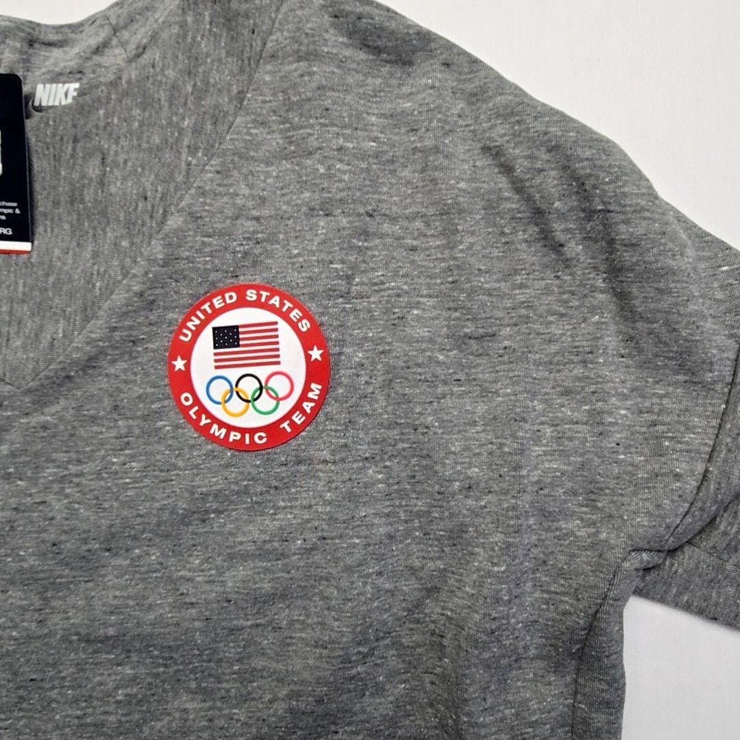Nike Nike Olympic Team Shirt Gray Short Sleeve L Tech Fleece Size L / US 10 / IT 46 - 3 Thumbnail