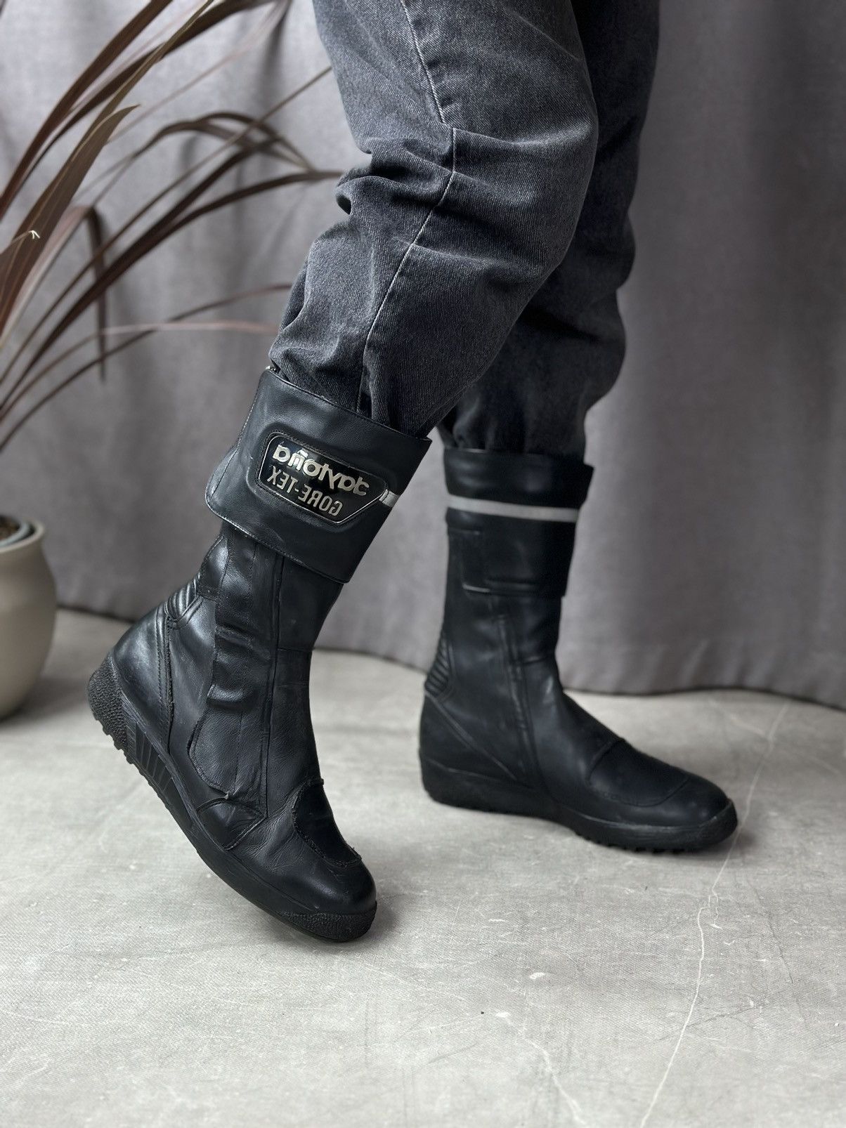 Daytona Vintage Daytona Gore-Tex Leather High Boots Motocycle Harley Size US 9 / IT 39 - 3 Thumbnail