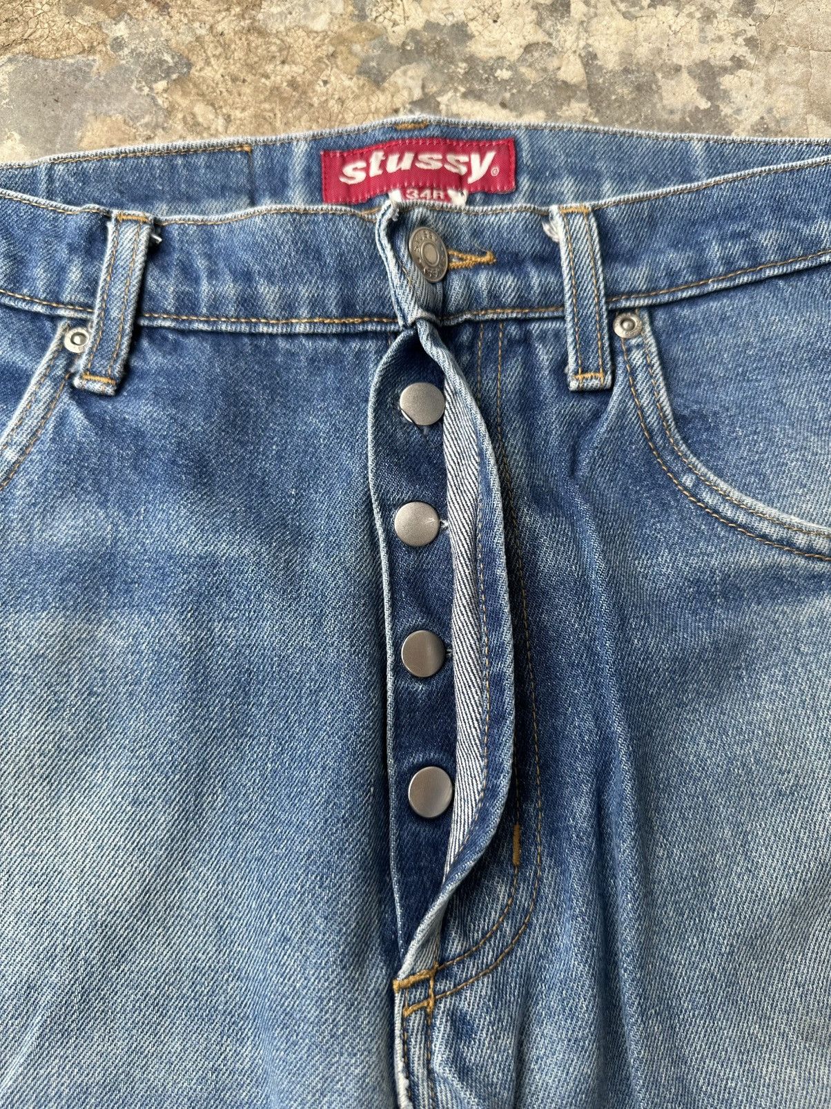 Stussy × Vintage Vintage Stussy Denim Jeans Size US 34 / EU 50 - 11 Thumbnail