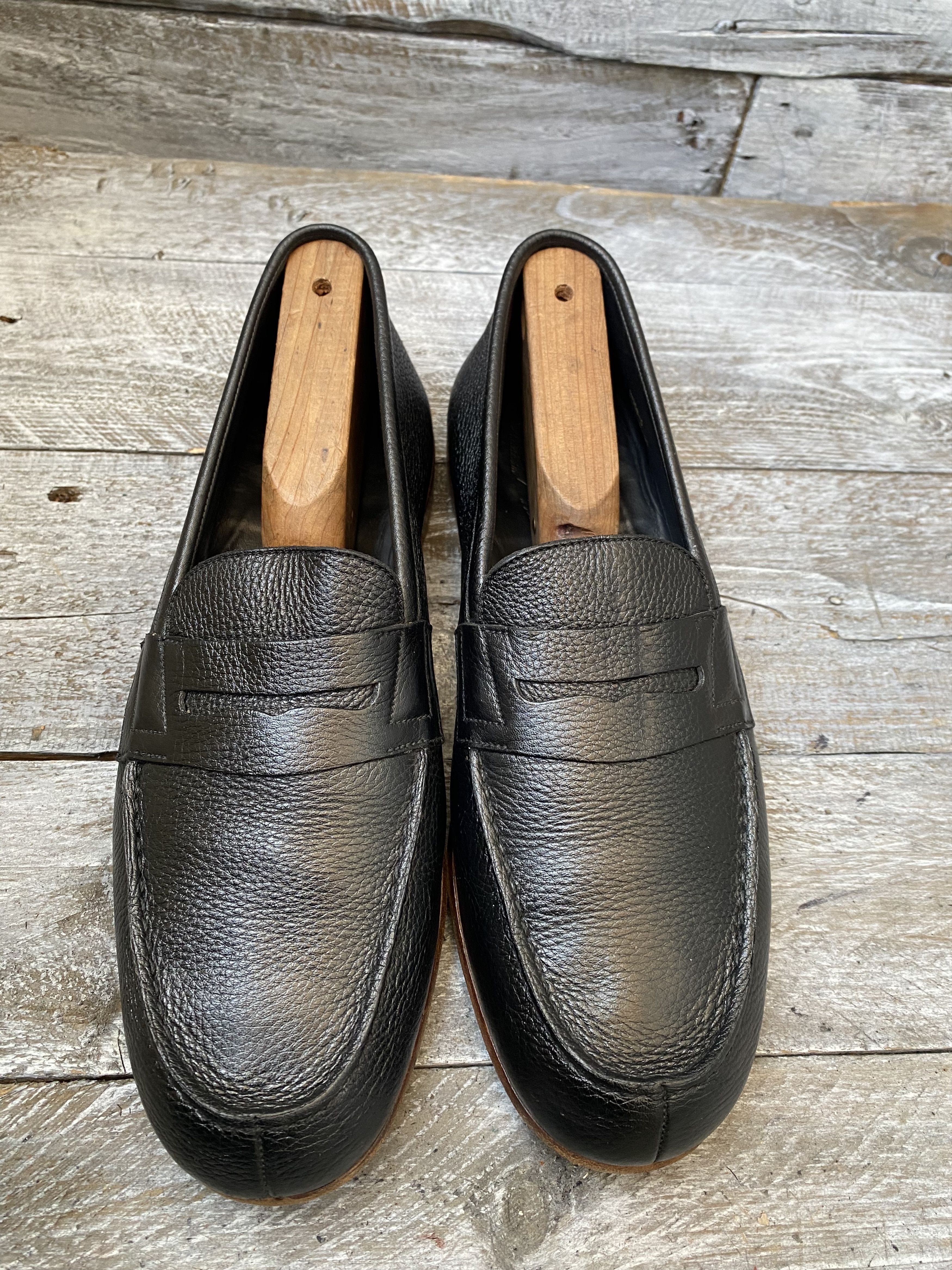 Designer × J.M. Weston Jm weston penny loafers, pebble grain shoes uk7.5 Size US 8.5 / EU 41-42 - 1 Thumbnail