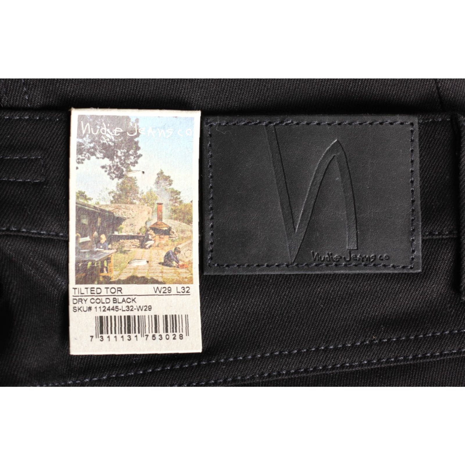 Nudie Jeans NUDIE JEANS TILTED TOR Dry Cold Black Skinny Stretch Jeans Men 29/32 W29 L32 DZ7255 Size US 29 - 4 Thumbnail
