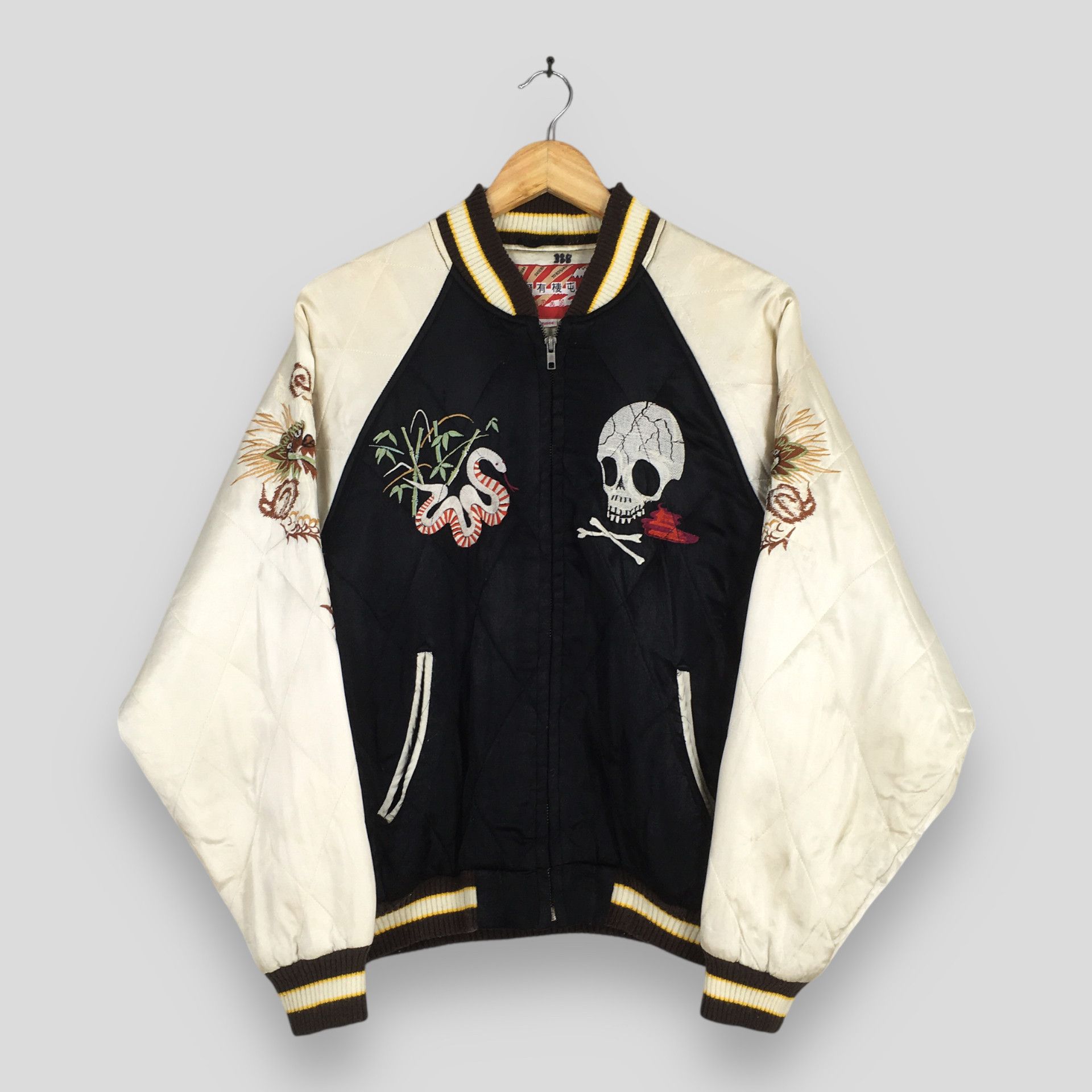 Japanese Brand Vintage 1990s Houston Sukajan Japan Dragon Souvenir Jacket L Size US L / EU 52-54 / 3 - 1 Thumbnail