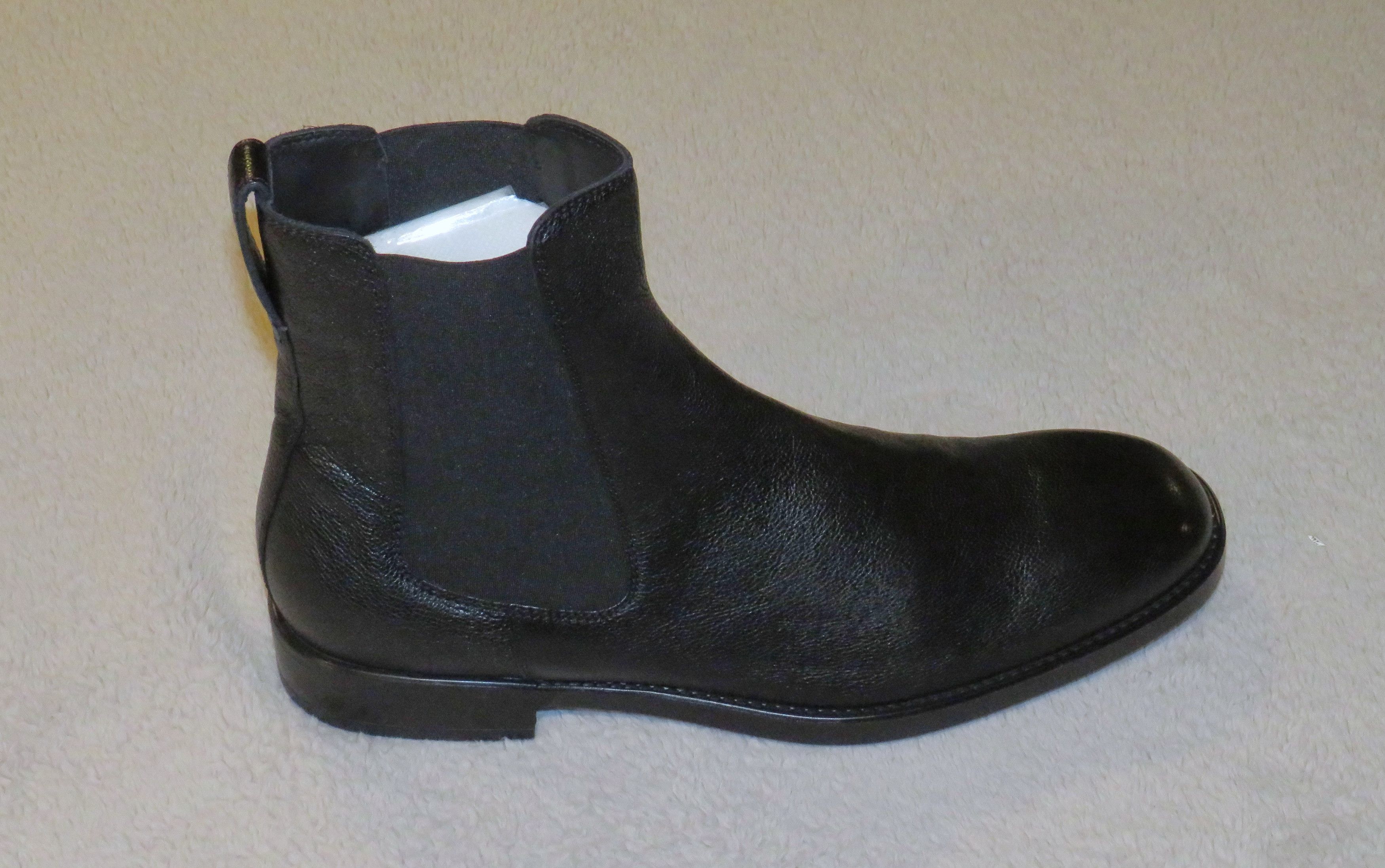 Tom Ford Robert Black Grain Leather Plain Toe Chelsea Boot 11 Size US 11 / EU 44 - 2 Thumbnail