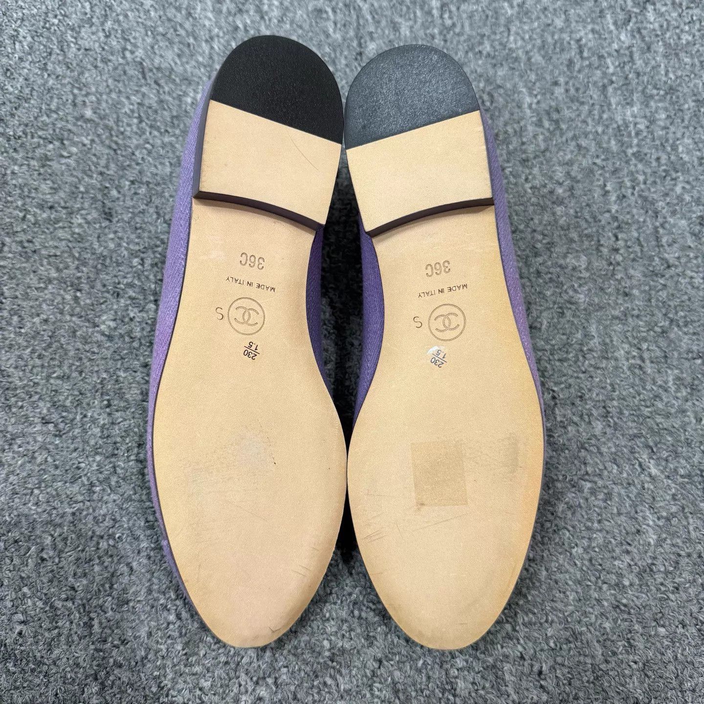 Chanel Chanel Purple Denim Ballet Flats Unused 36 Size US 5.5 / IT 35.5 - 6 Thumbnail