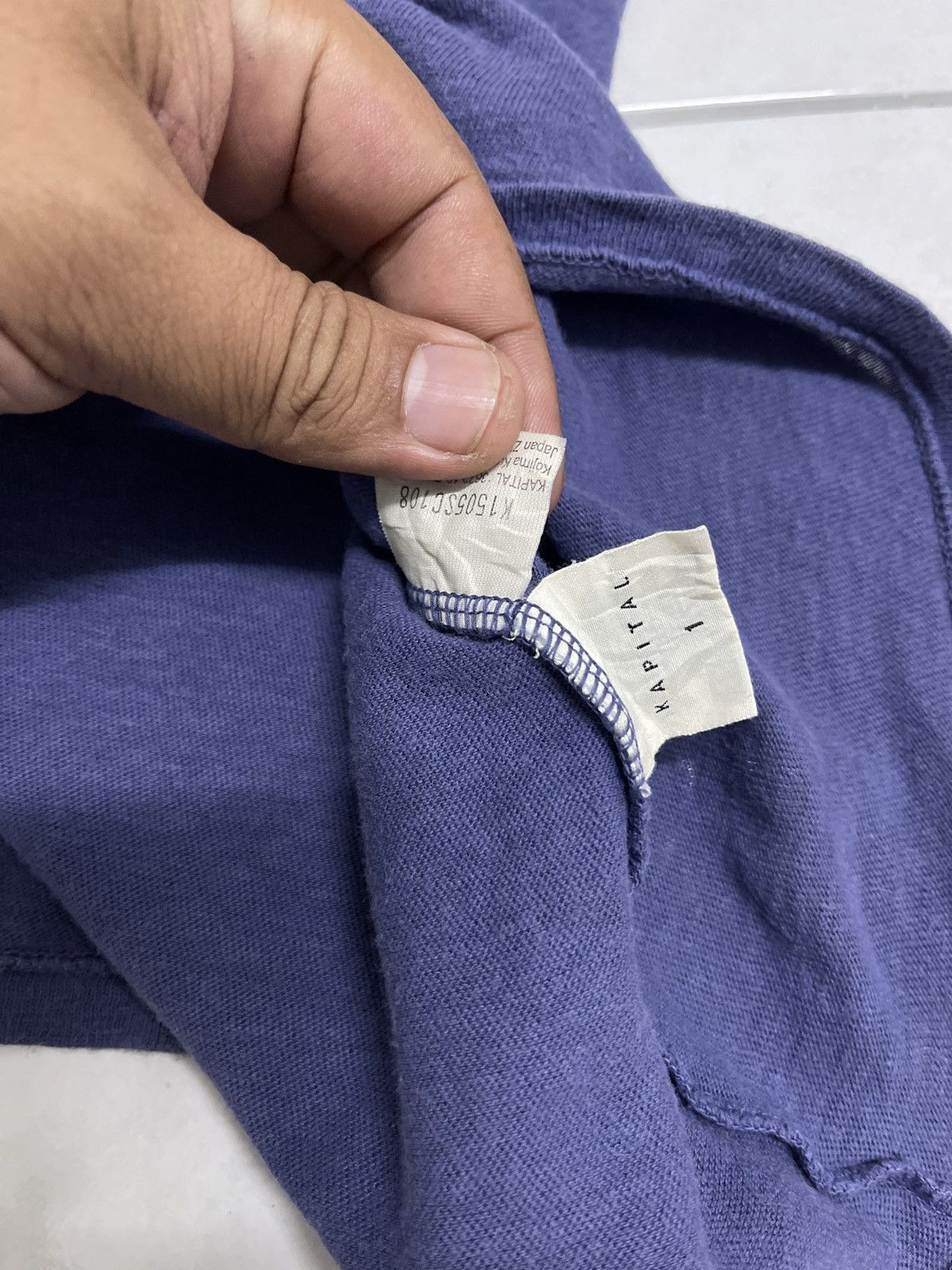 Japanese Brand 🇯🇵VINTAGE KAPITAL SUN FADED SINGLE POCKET VERY RARE Size US S / EU 44-46 / 1 - 5 Thumbnail