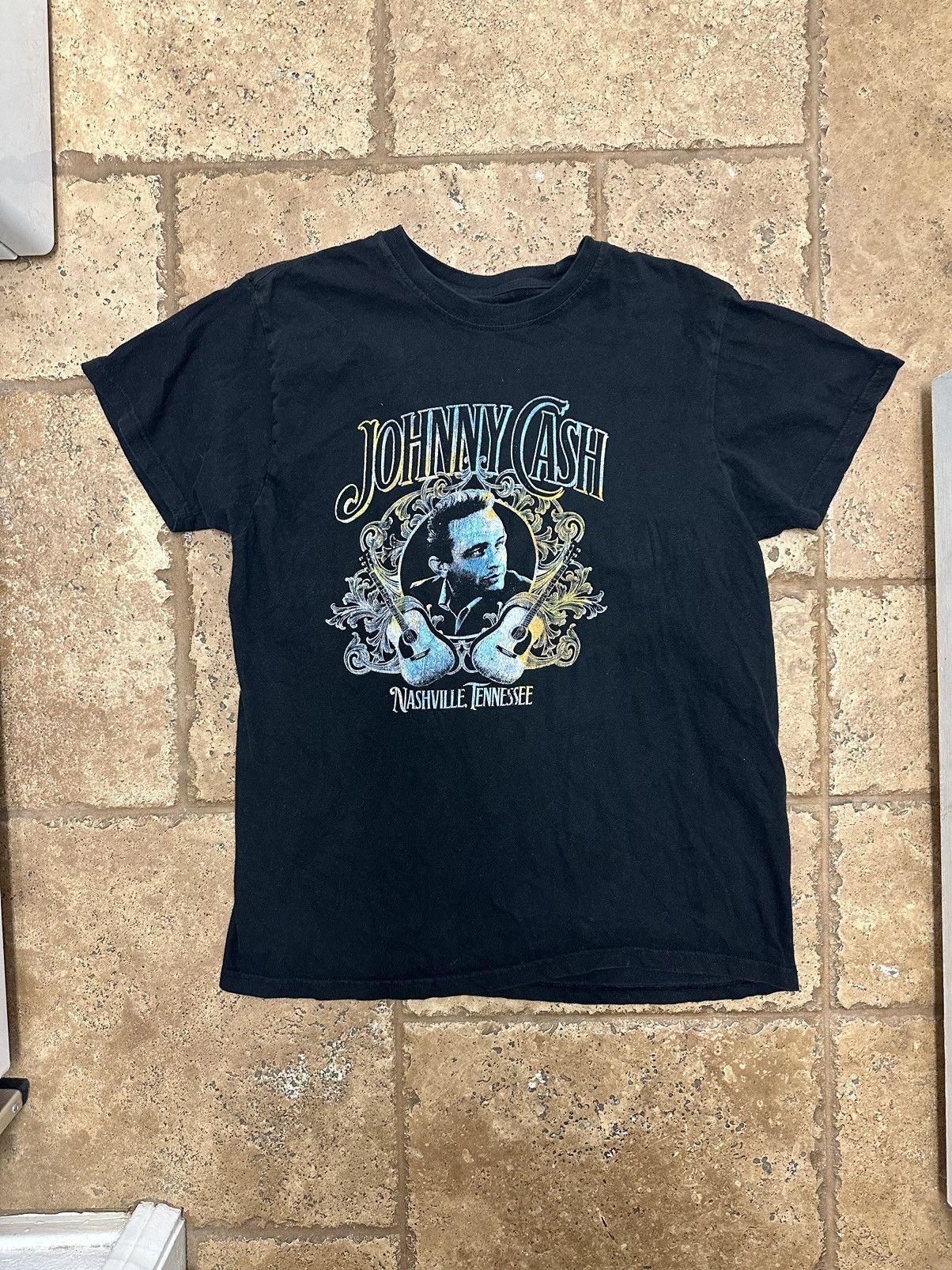 Band Tees Johnny Cash Nashville Tennessee Band Tee Shirt Vintage Size US XL / EU 56 / 4 - 1 Thumbnail
