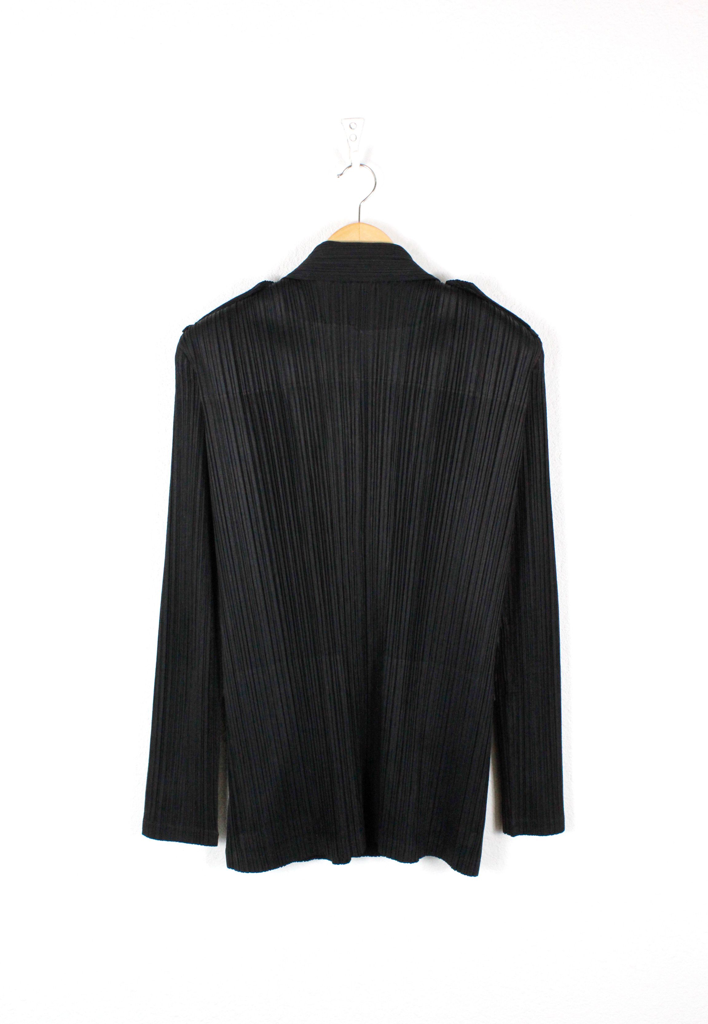 Issey Miyake × Pleats Please Issey Miyake Issey Miyake Pleats Please Black Double Breasted Jacket Size US S / EU 44-46 / 1 - 5 Thumbnail