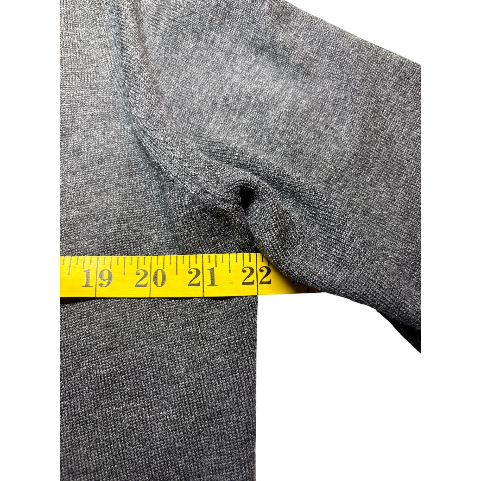 Other Only Mine Women Merino Wool Cardi Gray M Ruffle Trim Cozy Ac Size M / US 6-8 / IT 42-44 - 4 Thumbnail