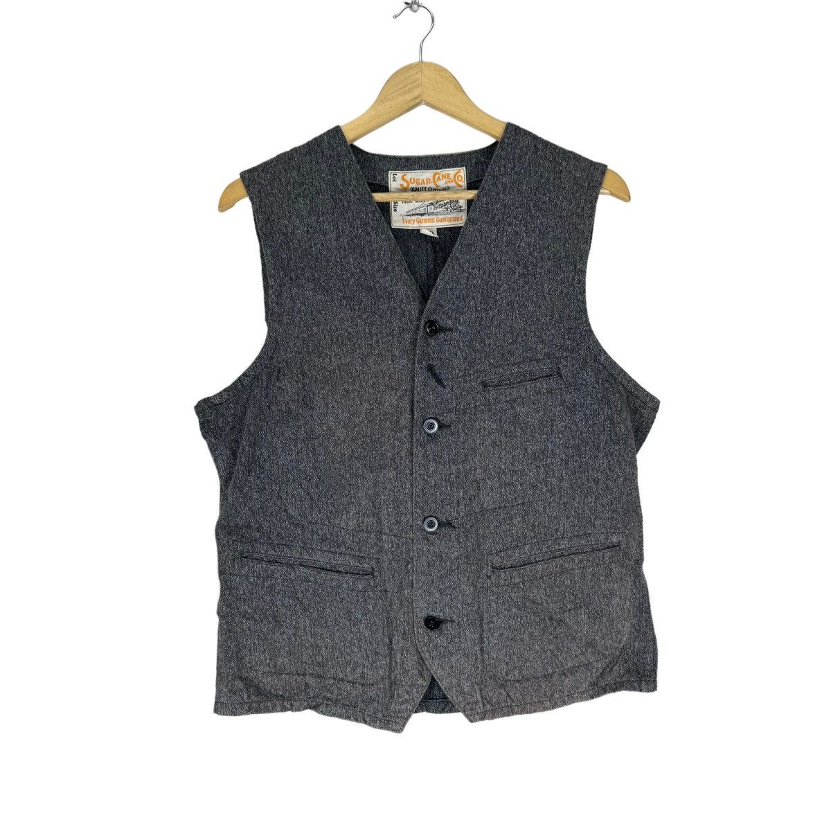 Sugar Cane ☀️SUGAR CANE TOYO ENT STAR DENIM VEST Size US M / EU 48-50 / 2 - 2 Thumbnail