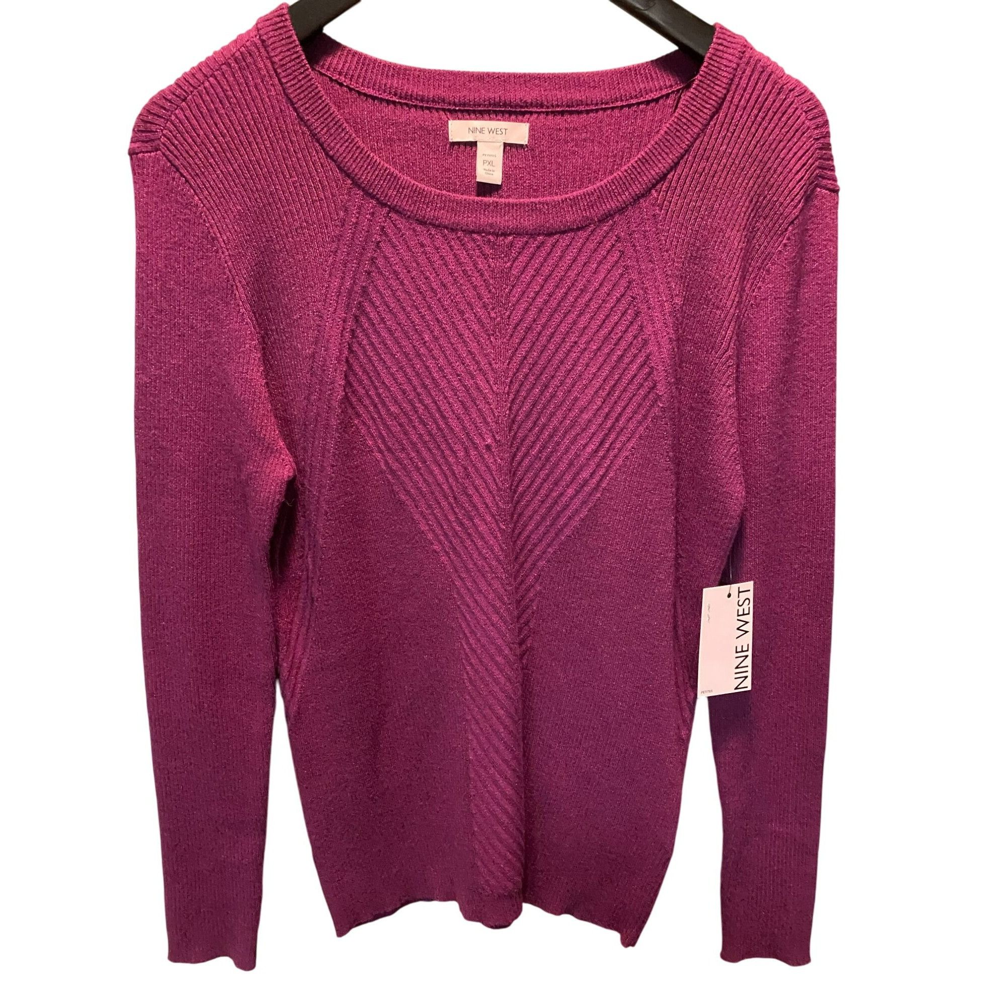 Nine West Nine West PXL XLP Petite Magenta Fuchsia Pink Long Sleeve Kn Size XL / US 12-14 / IT 48-50 - 1 Thumbnail