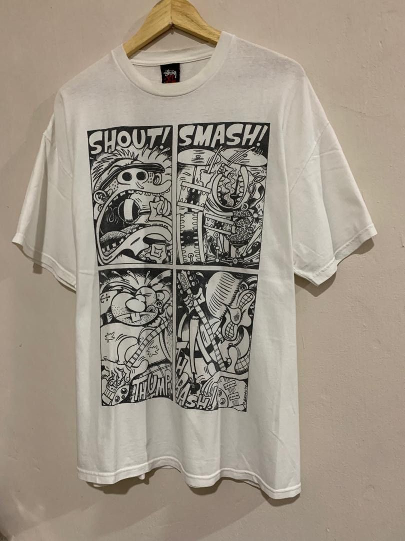 Stussy Vintage Stussy ❌ Peter Bagge Punk Comic Tshirt Size US XL / EU 56 / 4 - 4 Thumbnail