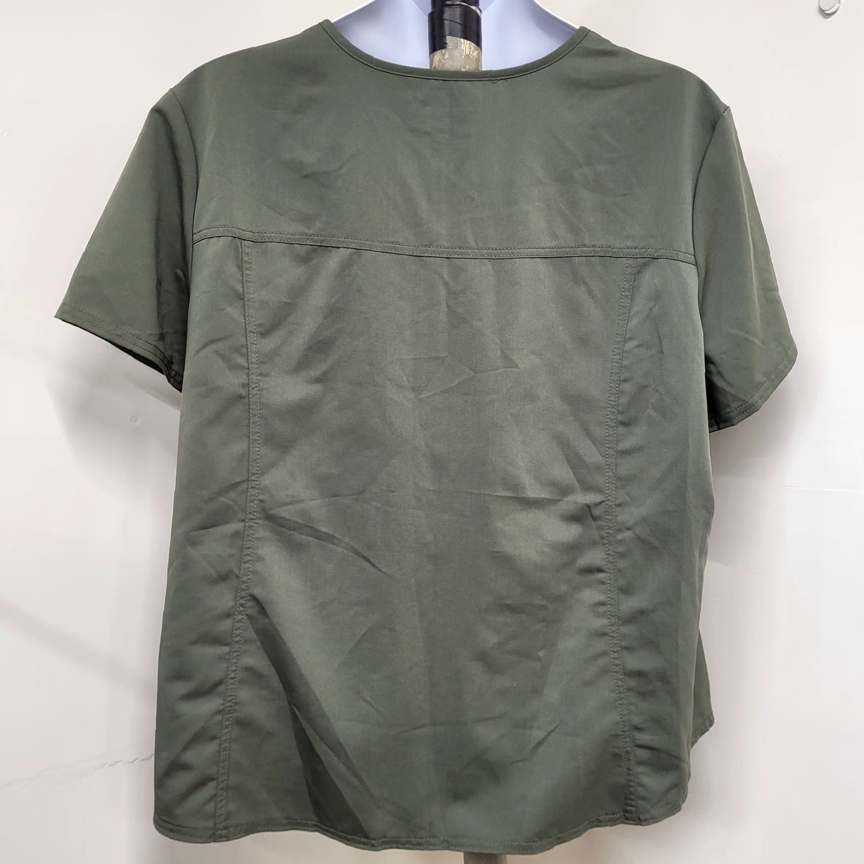 Vintage NWT Scrubstar Ultimate Scrubwear Mock Wrap Top Women's Size 3X Golden Moss Scrubwear Solid Polyester Rayon Spandex Size XXL / US 16-18 / IT 52-54 - 6 Thumbnail