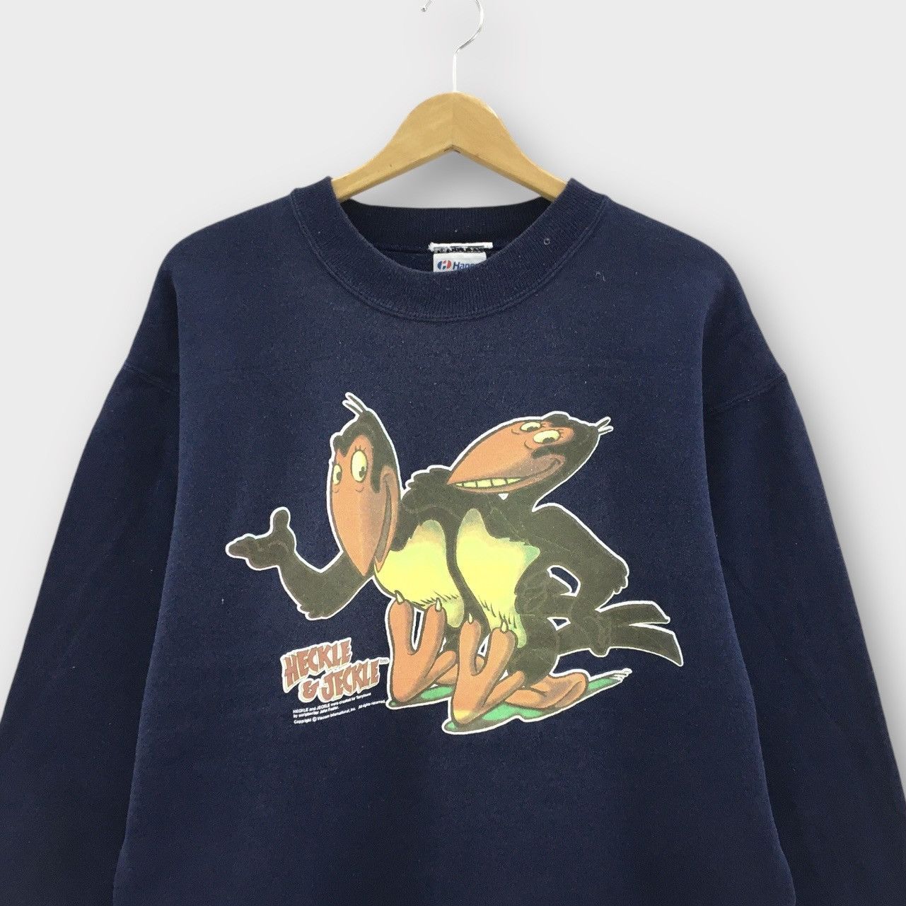 Hanes Vintage 90s Heckle And Jeckie Crewneck Character Terrytoons Size US M / EU 48-50 / 2 - 4 Thumbnail