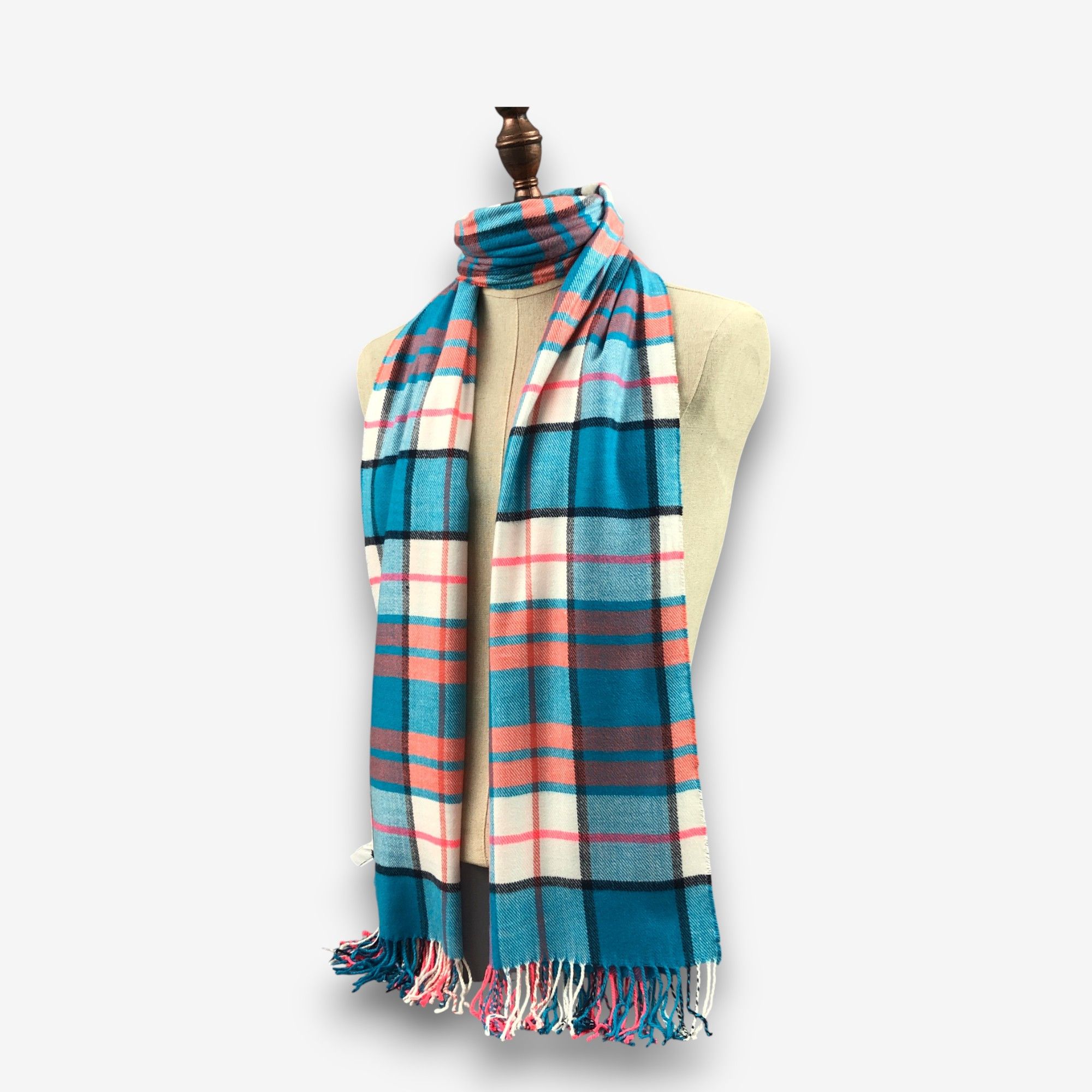 Gap Vintage Gap Scarf Muffler Wool Plaid Tartan Check Scarves Size ONE SIZE - 2 Thumbnail