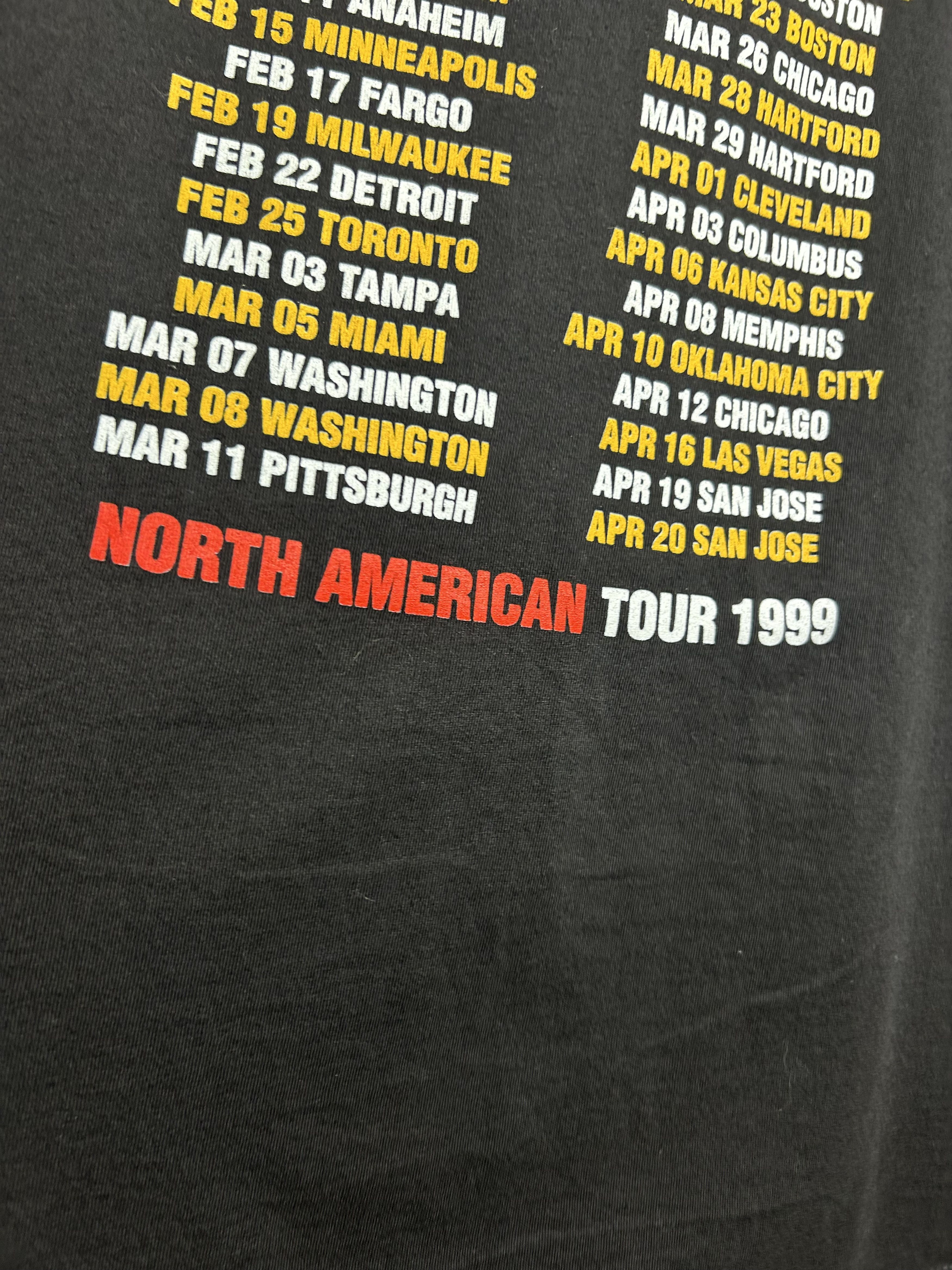 Band Tees Vintage 1999 Rolling Stones Rock Band Tour T-shirt Size US XL / EU 56 / 4 - 15 Thumbnail