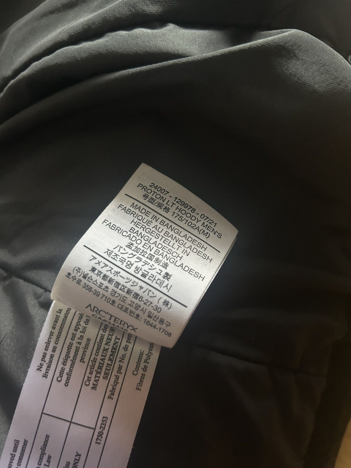 Arc'teryx Proton LT Hoody Jacket Size US M / EU 48-50 / 2 - 7 Thumbnail