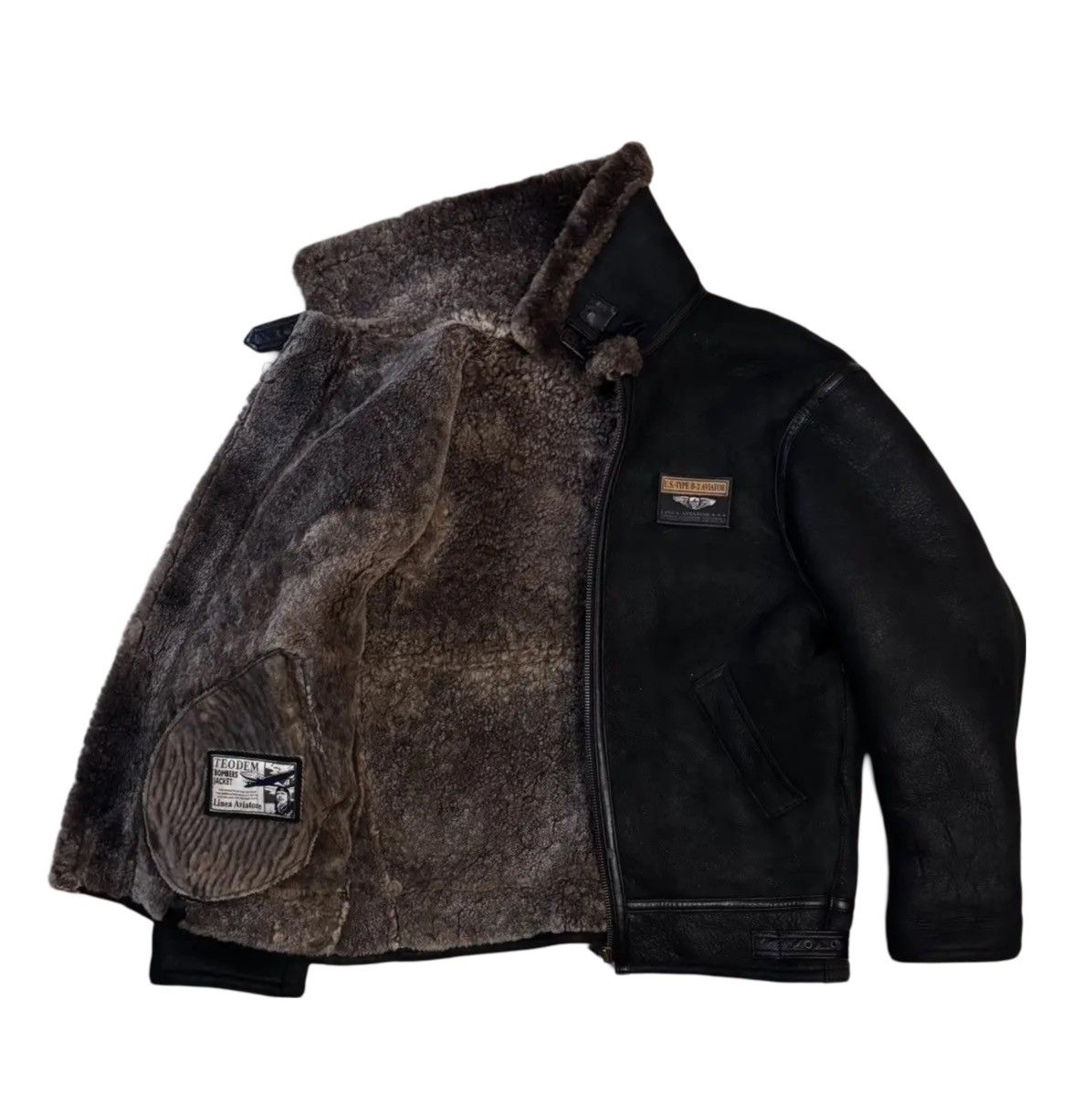 Avirex VINTAGE 🇺🇸 TEODEM SHEARLING SHEEPSKIN B-3 JACKET Size US M / EU 48-50 / 2 - 2 Thumbnail