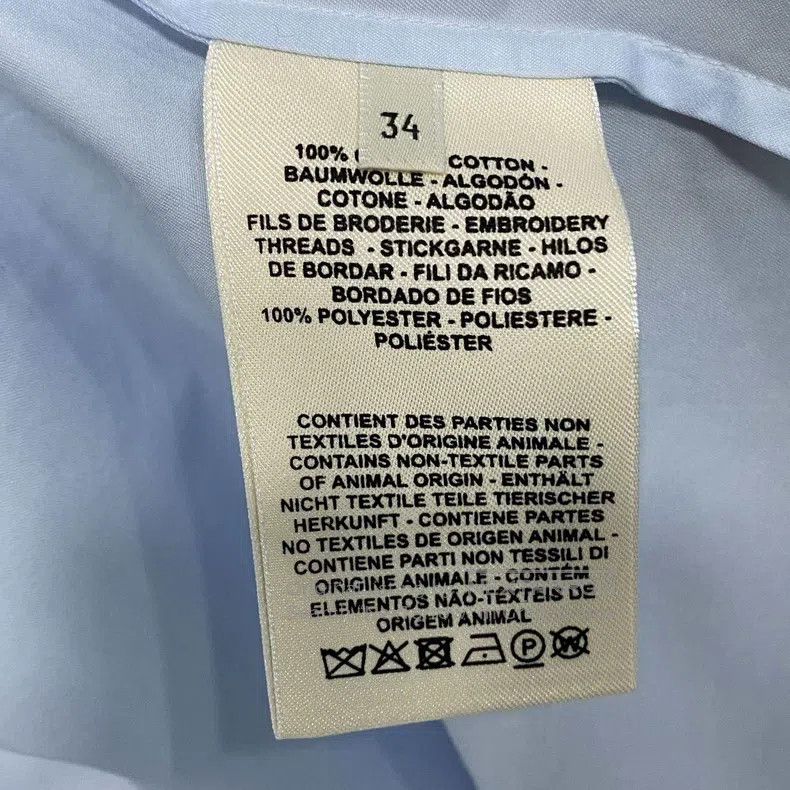 Hermes Hermes Light blue shirt Size XXS / US 00 / IT 34 - 5 Thumbnail