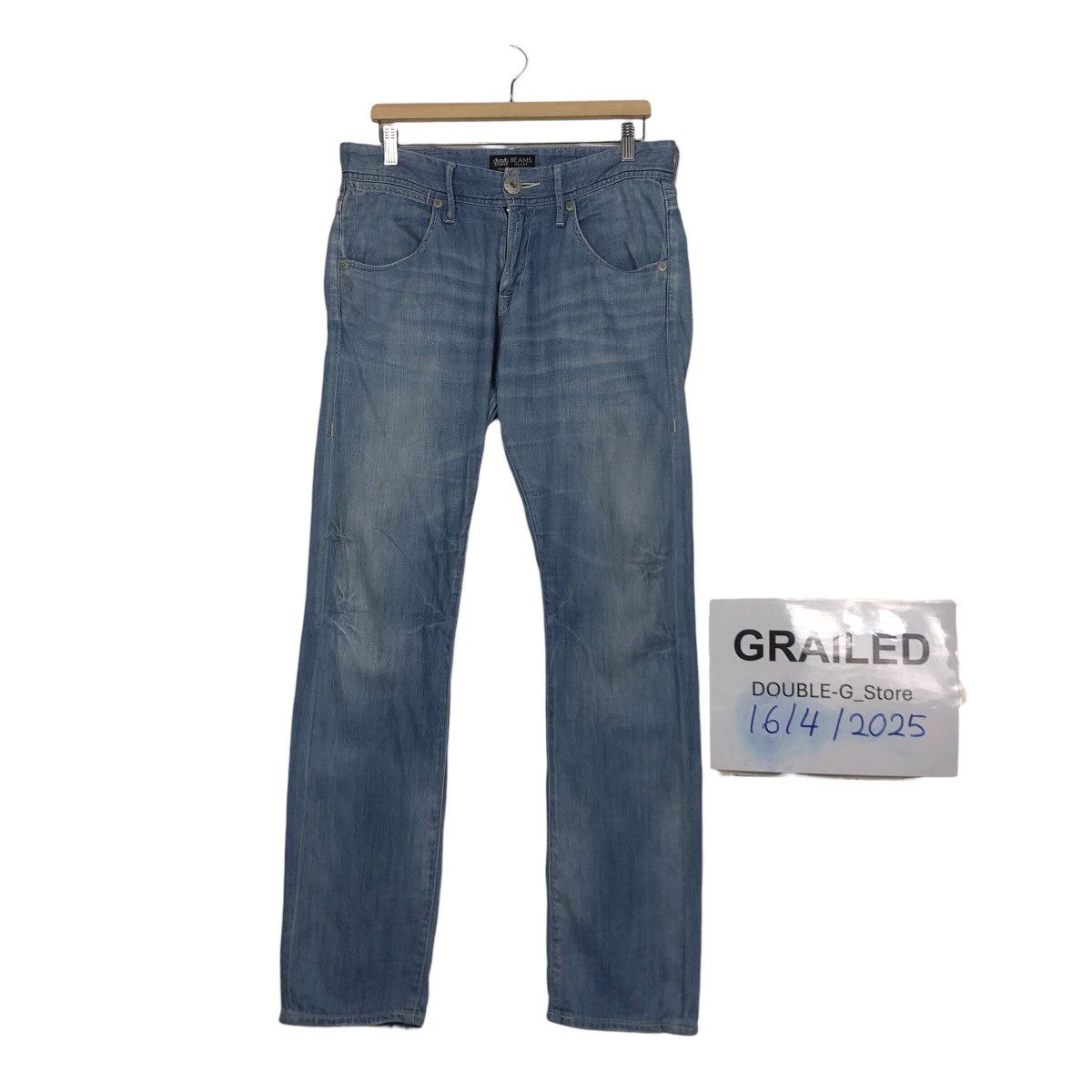 Beams Plus 📌Vintage Denim Jeans Biker Beams Heart Issey Miyake Size 34" / US 12 / IT 48 - 1 Thumbnail