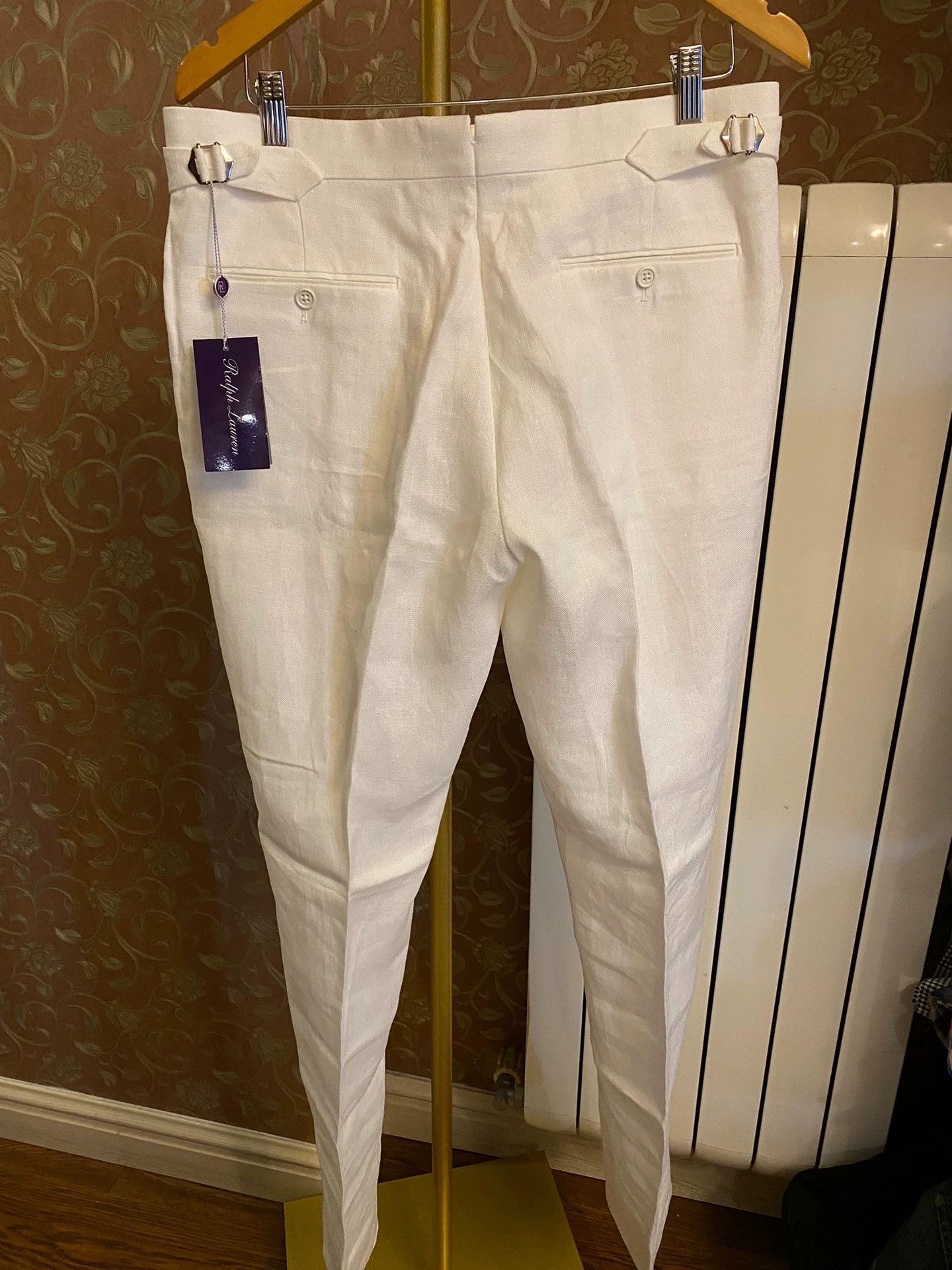 Ralph Lauren RALPH LAUREN Purple Label RRL 100% Linen Trousers Italy Size US 34 / EU 50 - 4 Thumbnail