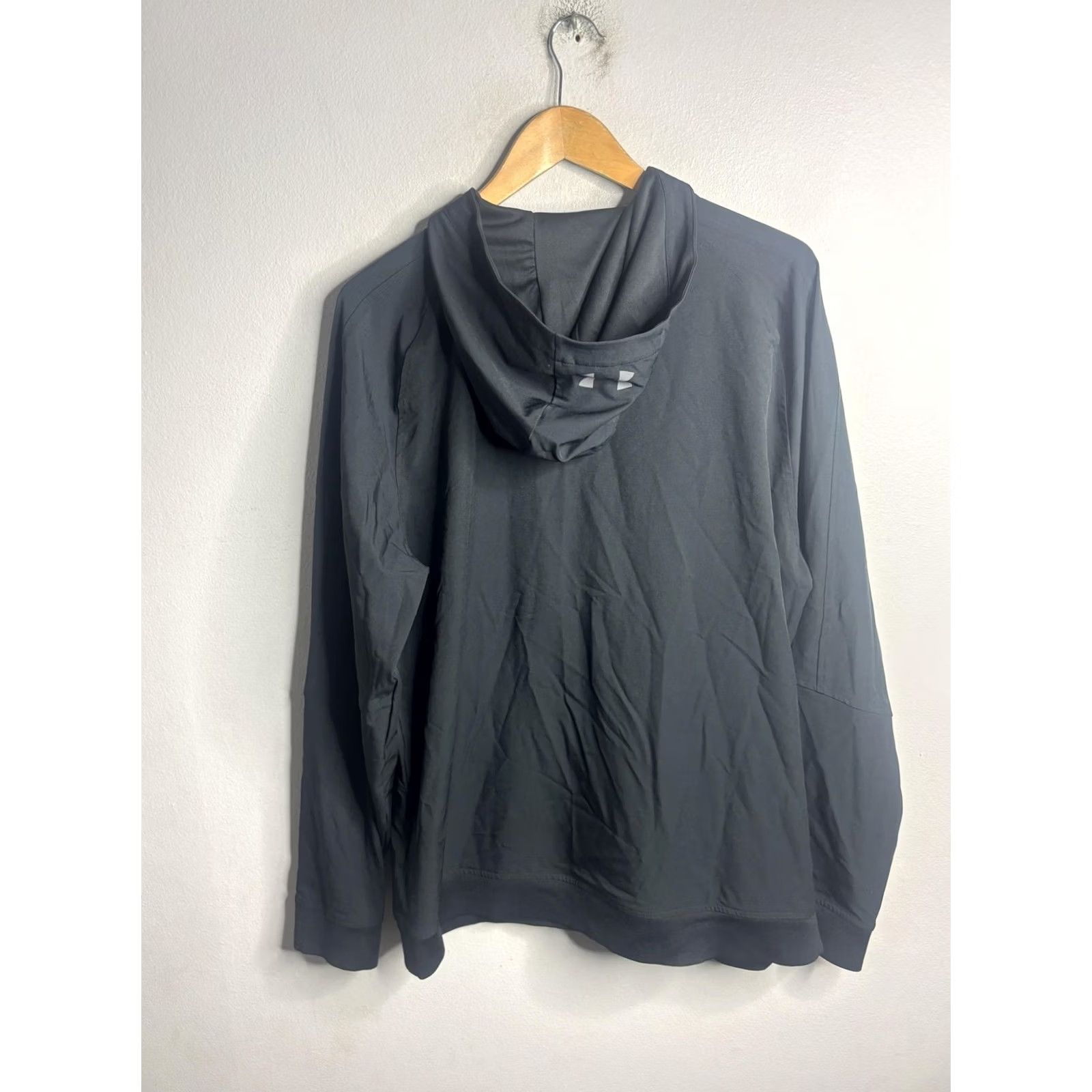 Under Armour Under Armour Hoodie Mens Large Black Full Zip ColdGear Loose Fit Jacket Athletic Size US L / EU 52-54 / 3 - 5 Thumbnail