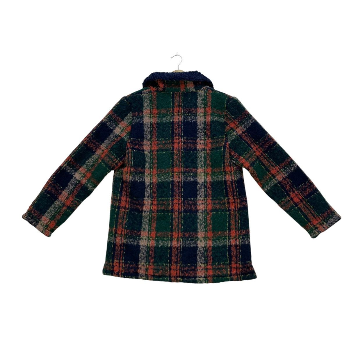 45rpm × Angel Blue × Japanese Brand 💥Vintage Titicaca Warm Colour Block Warm Jacket Size M / US 6-8 / IT 42-44 - 3 Thumbnail
