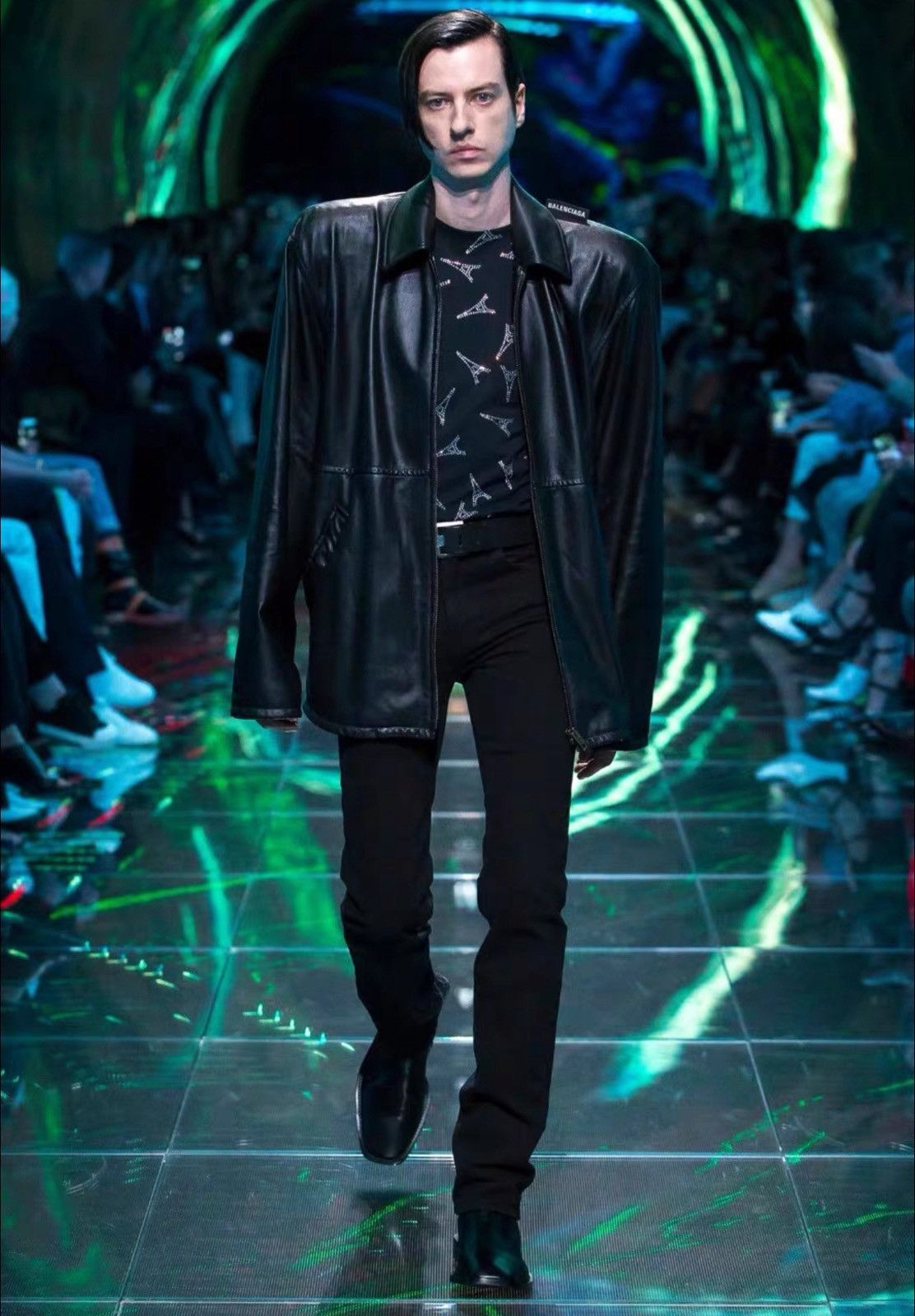 Balenciaga Balenciaga 19SS Lamb Skin Shoulder Pad Leather Jacket Size US XL / EU 56 / 4 - 4 Thumbnail