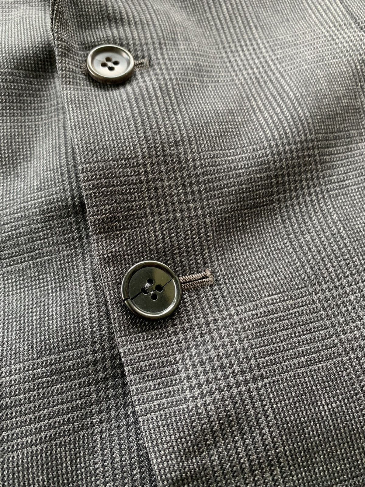 Rei Kawakubo ARCHIVE ! AD1988 COMME des GARCONS HOMME GLENCHECK WOOL COAT Size US M / EU 48-50 / 2 - 4 Thumbnail