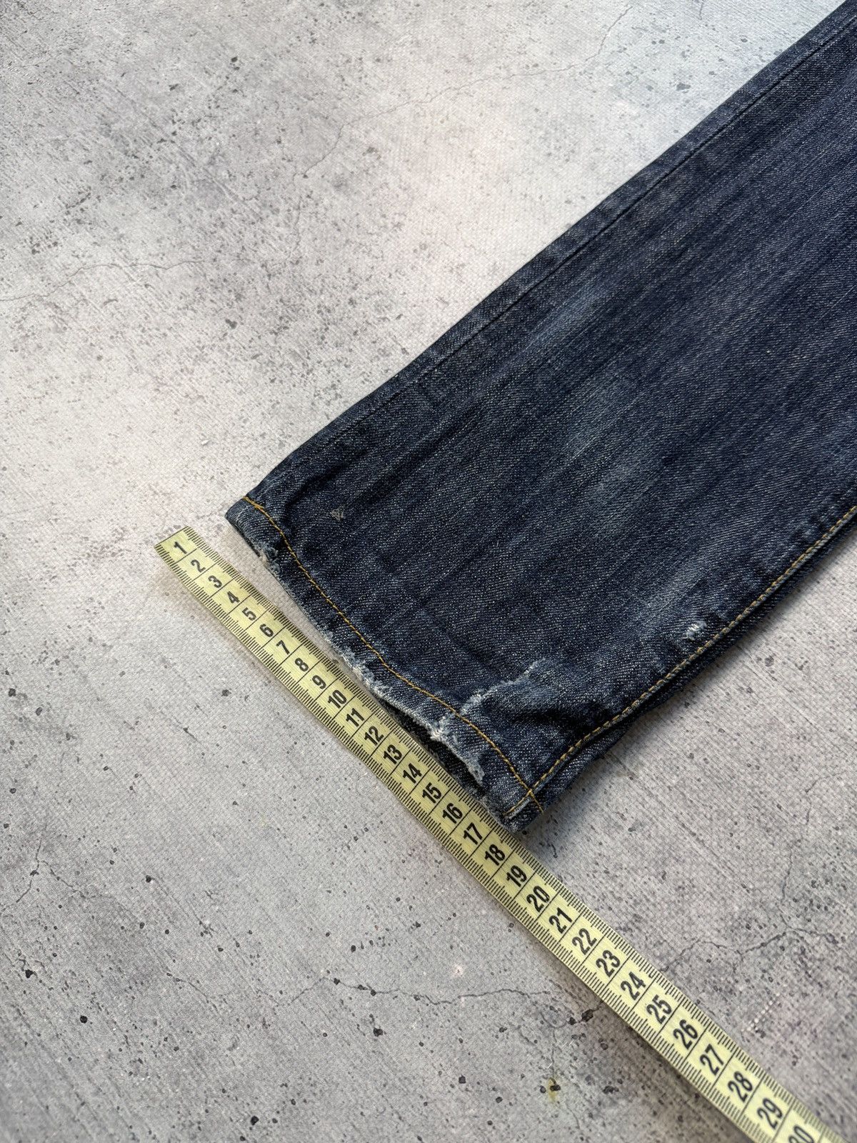 Dsquared2 Vintage Dsquared2 Jeans Italy Skull Navy Denim Bootcut 31 Size US 31 - 11 Thumbnail