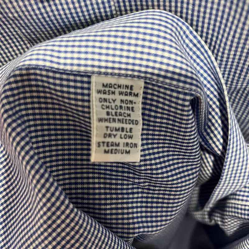 Ralph Lauren × Vintage VTG 80s Ralph Lauren Shirt Blake Button Up Blue White Check Size US L / EU 52-54 / 3 - 7 Thumbnail