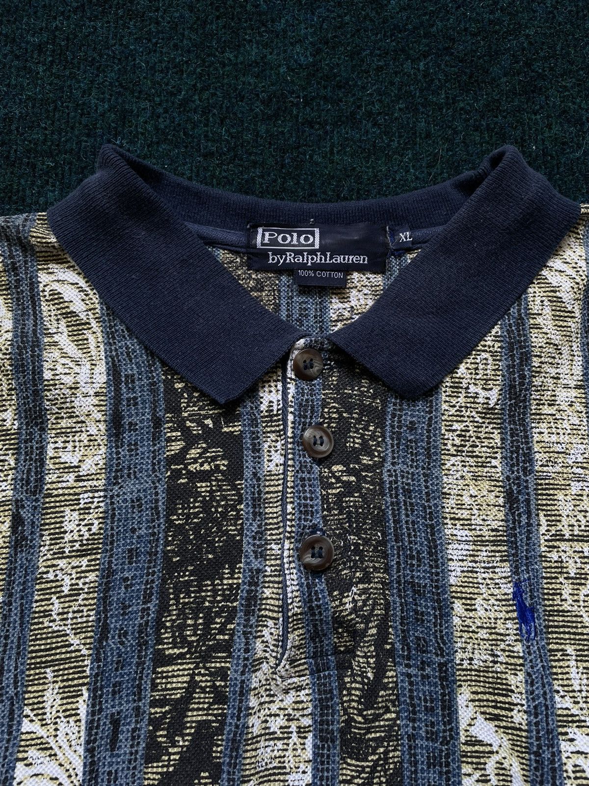 Polo Ralph Lauren × Vintage POLO RALPH LAUREN Rare VTG Tribal Southwestern Striped 90s Size US XL / EU 56 / 4 - 3 Thumbnail