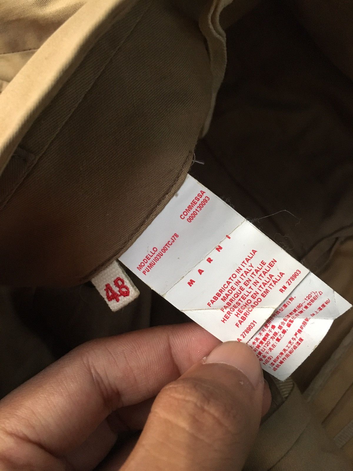 Marni MARNI CHINO PANTS CELLPOCKET Size US 33 - 8 Thumbnail