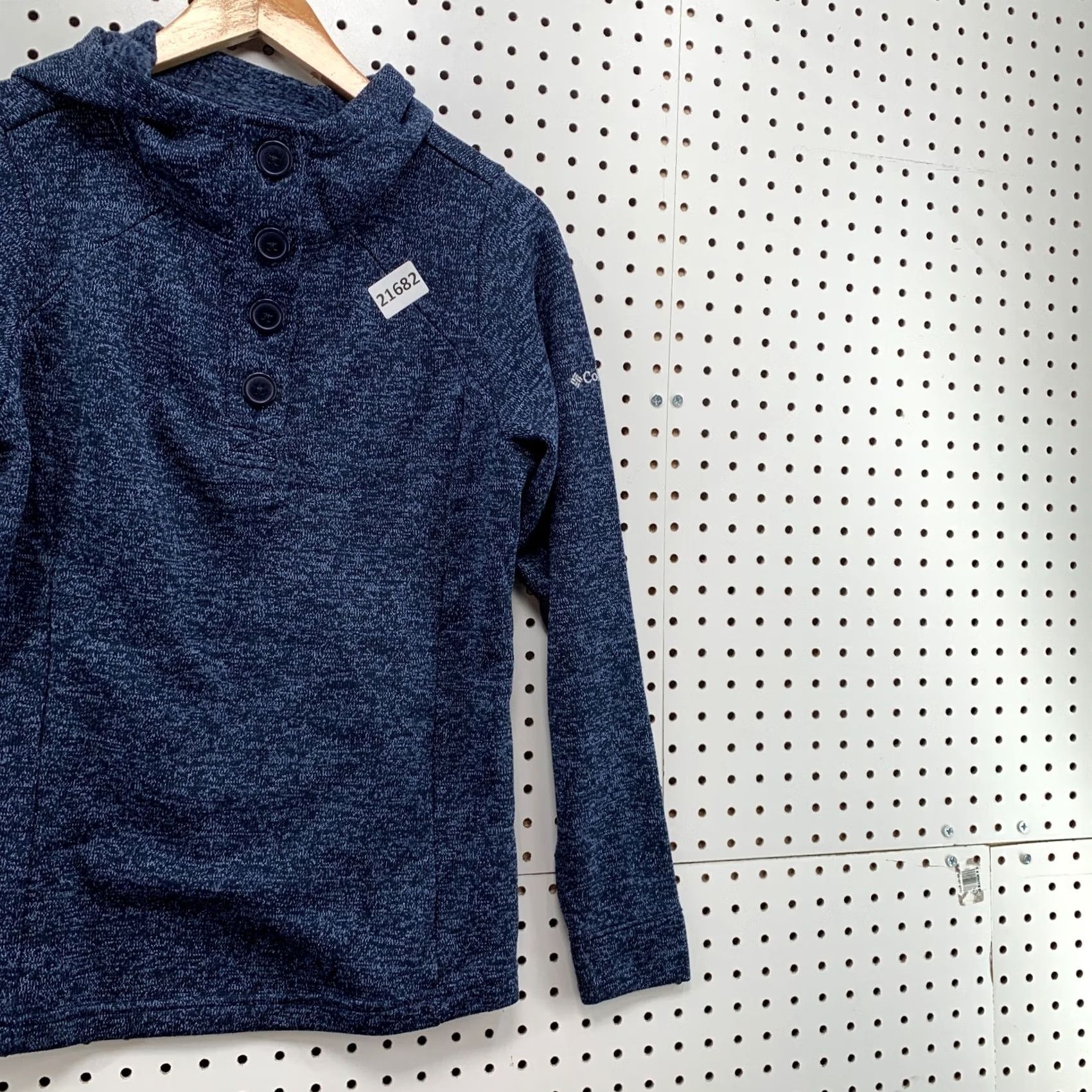 Vintage Columbia Hooded Henley Sweatshirt Blue Womens Small Hooded Henley Sweatshirt Womens Small Blue Columbia Hoodie Size S / US 4 / IT 40 - 4 Thumbnail
