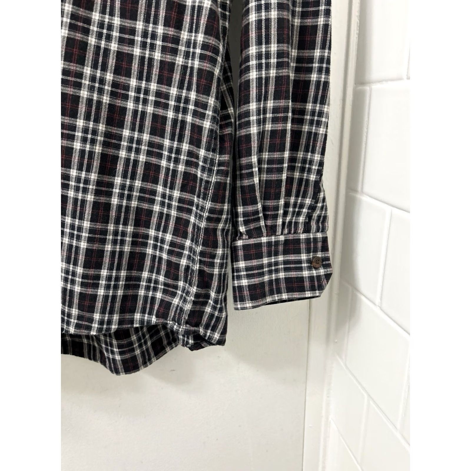Pendleton Pendleton Shirt Mens Medium Black Plaid Merino Wool Pima Cotton Canterbury Cloth Size US M / EU 48-50 / 2 - 7 Thumbnail