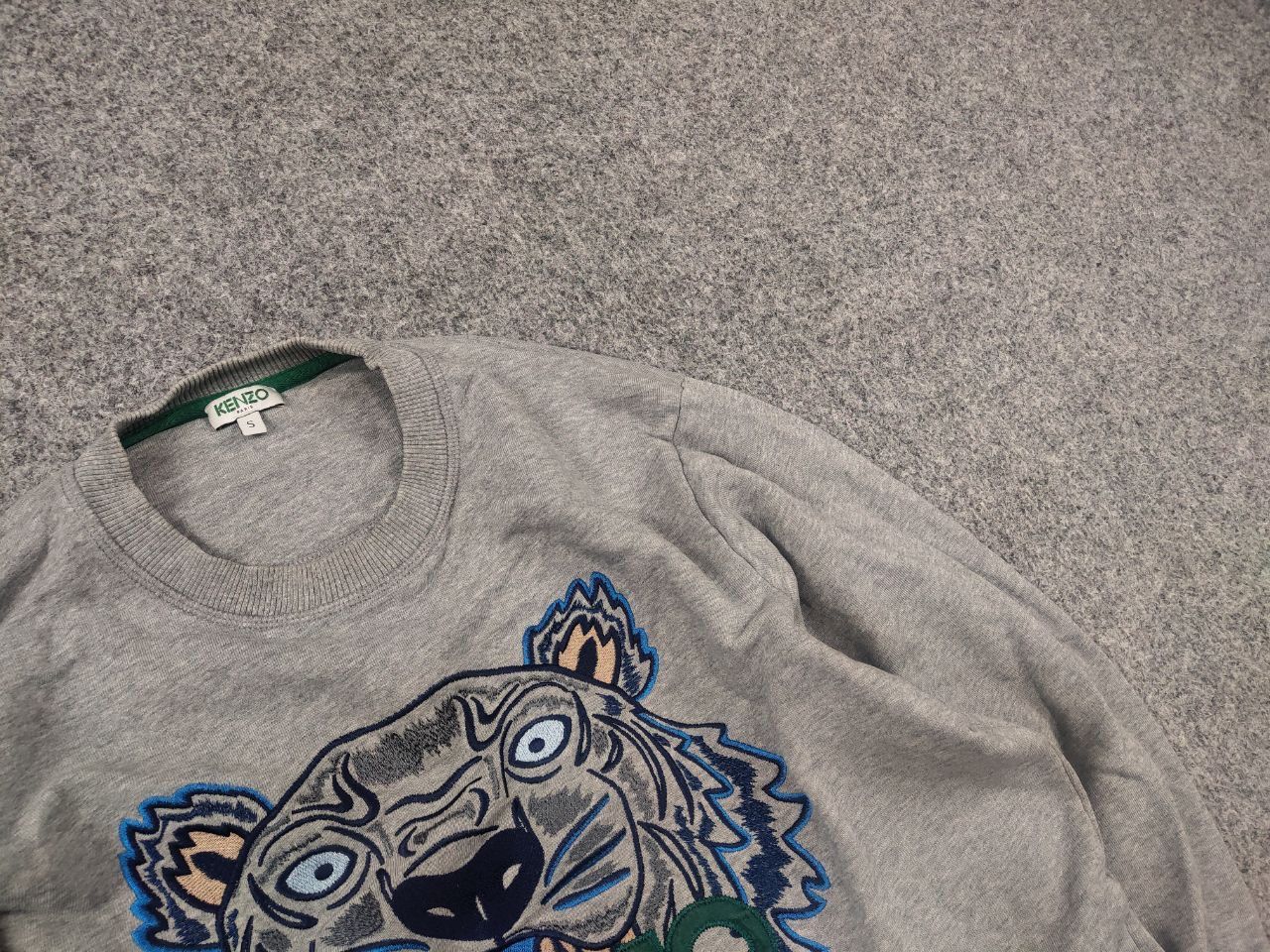 Kenzo Kenzo Paris Japan Embroidered Logo Tiger Crewchek Sweatshirt Size US S / EU 44-46 / 1 - 6 Thumbnail