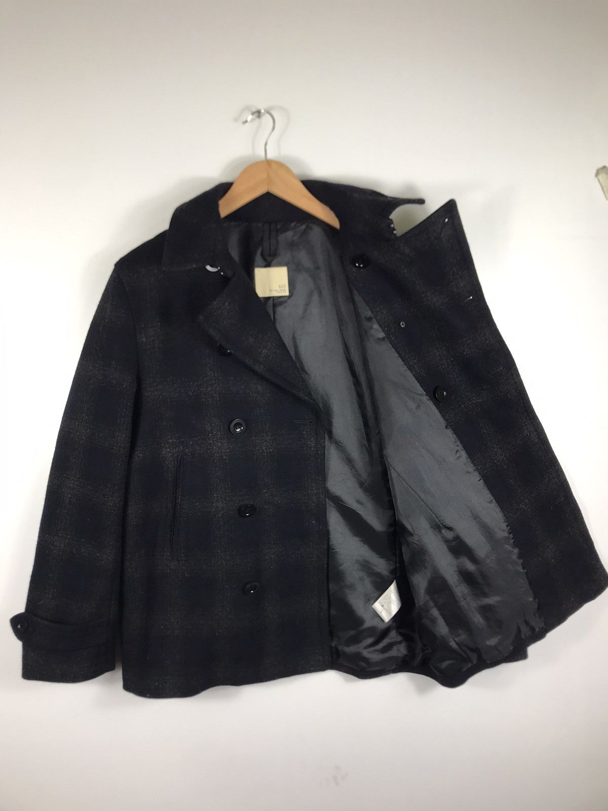 Edifice Japan 🔥417 Edifice Wool Double Breast Peacoat Size US L / EU 52-54 / 3 - 8 Thumbnail