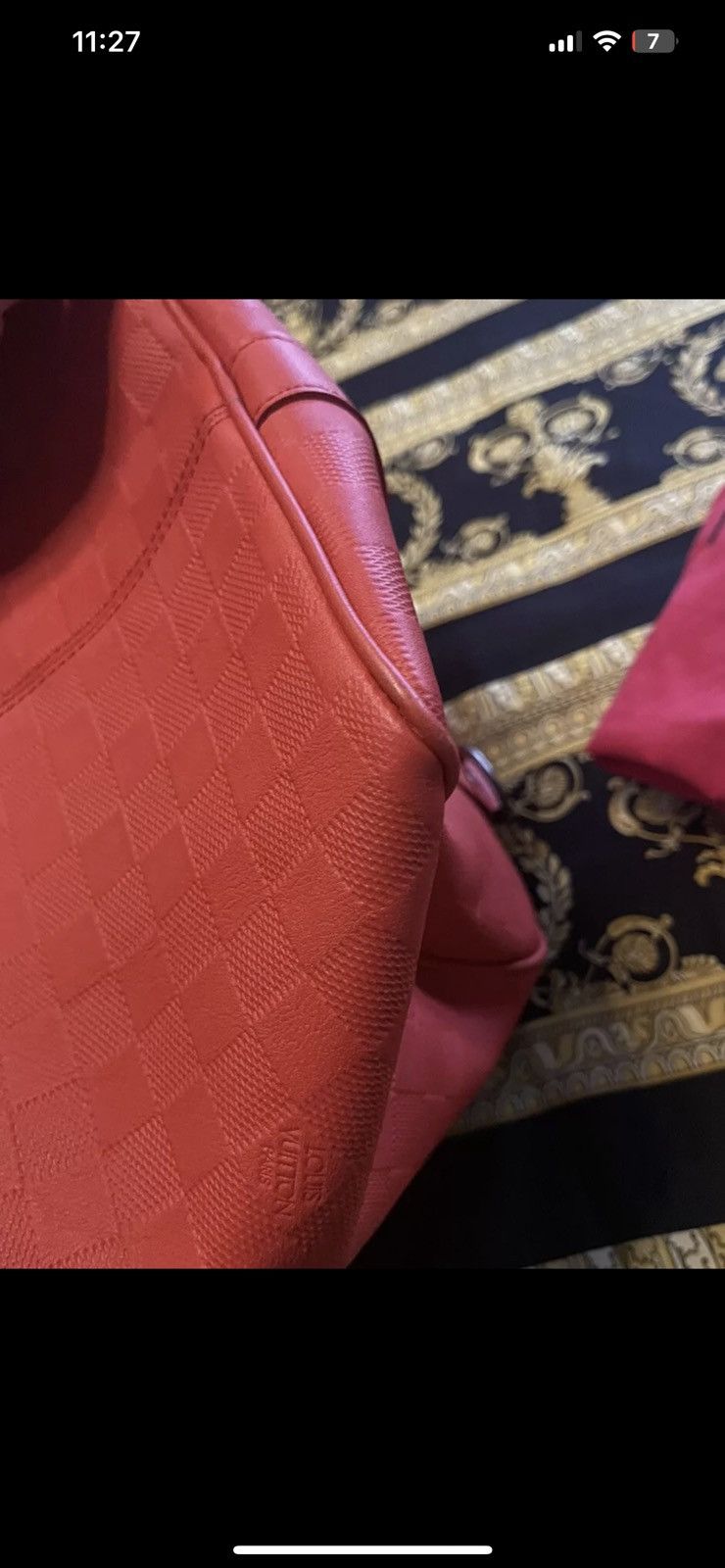 Louis Vuitton 100% AUTH LOUIS VUITTON DAMIER INFINI KEEPALL BAG 45 DUFFLE Size ONE SIZE - 7 Thumbnail