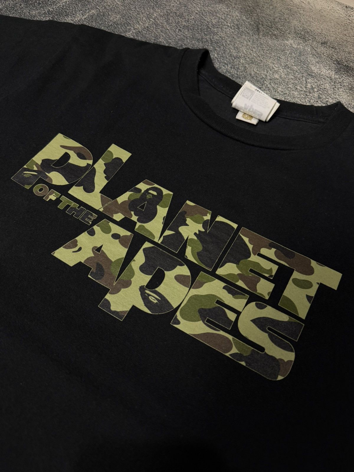 Bape BAPE X PLANET OF THE APES 1ST GREEN CAMO TEE BLACK Size US M / EU 48-50 / 2 - 2 Thumbnail