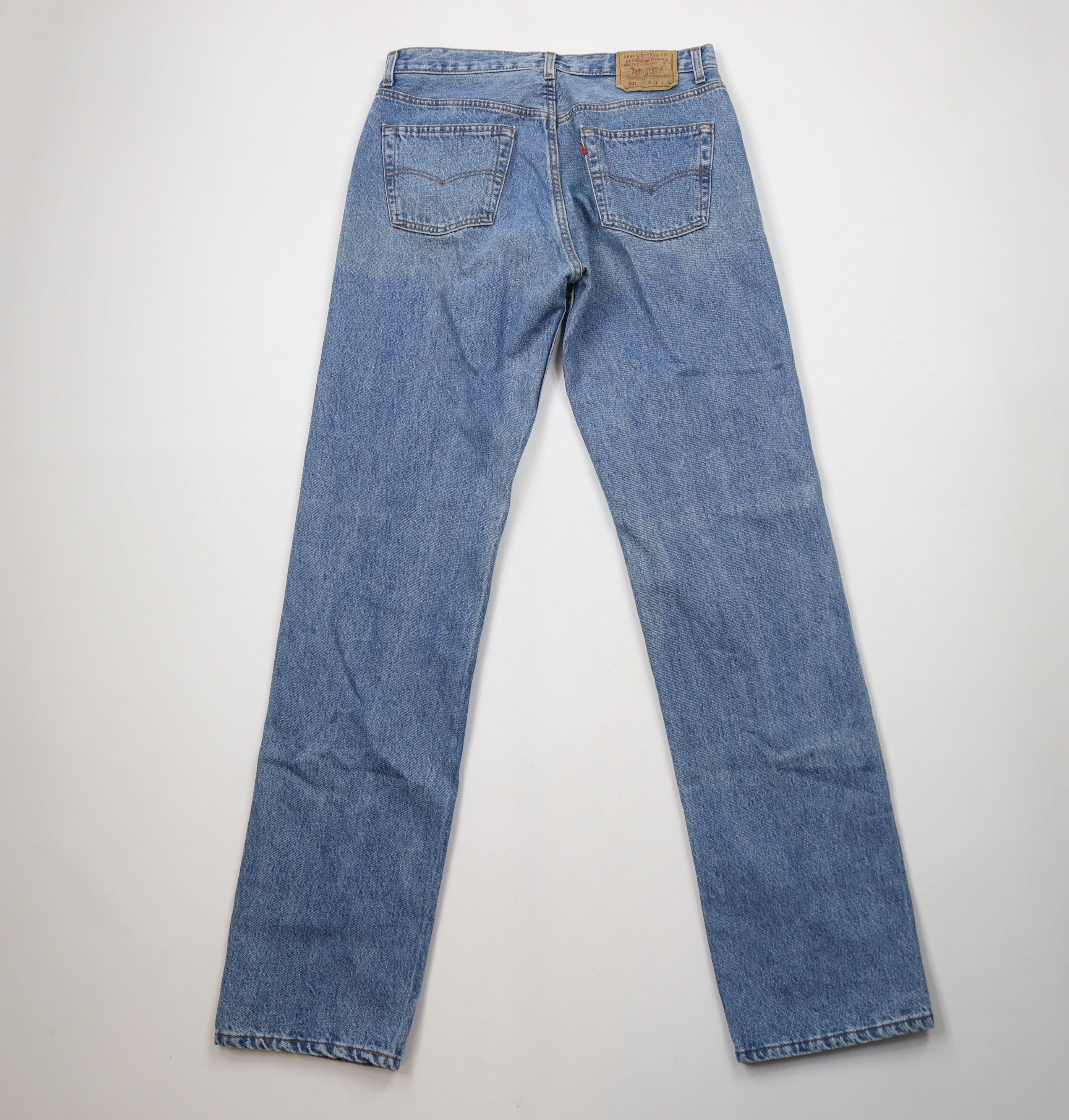 Levi's × Vintage Vintage 80s 90s Levis 501xx Fly Original Fit Jeans USA Size US 33 - 10 Thumbnail