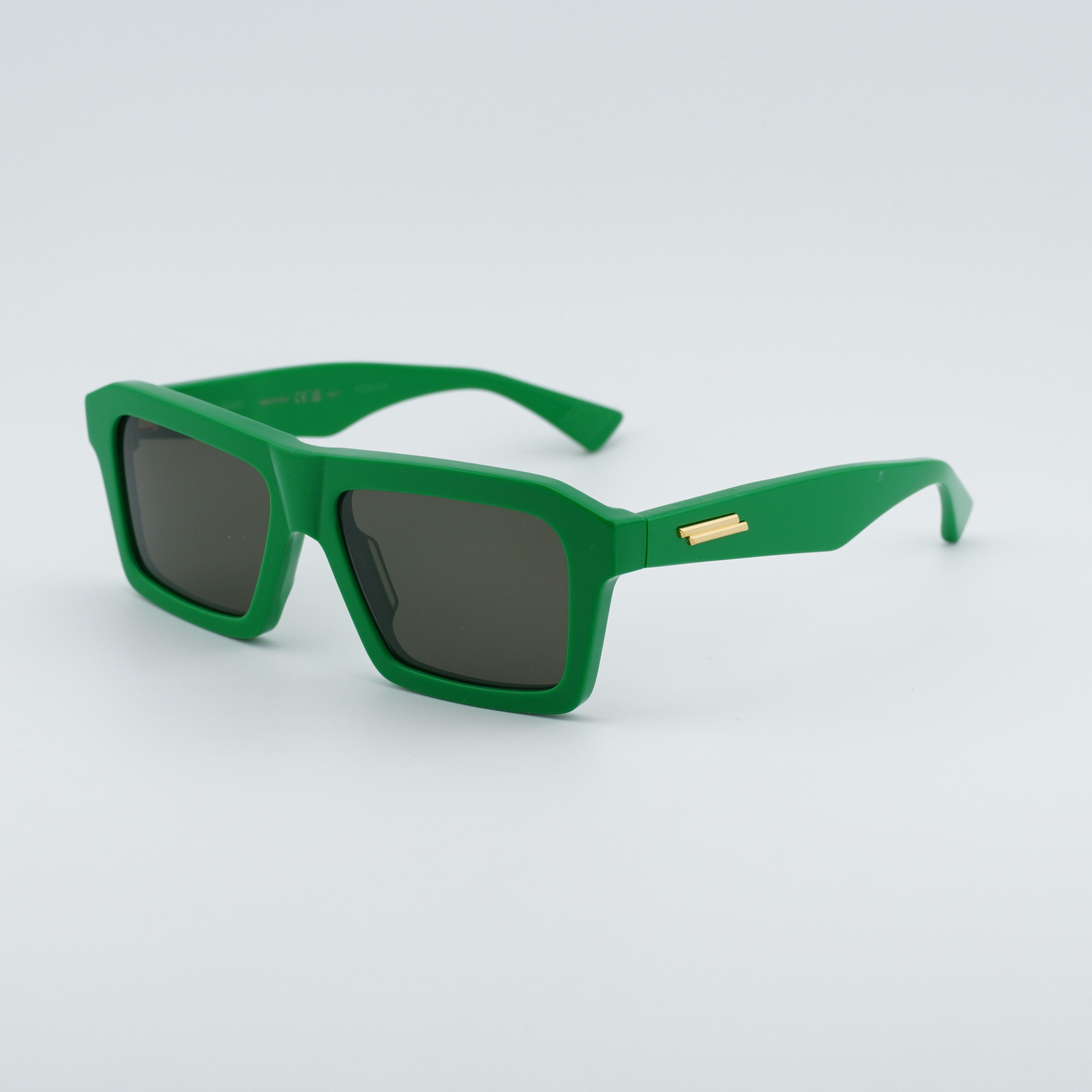 Bottega Veneta Bottega Veneta BV1213S 003 Men Sunglasses Green Rectangle Size ONE SIZE - 1 Thumbnail