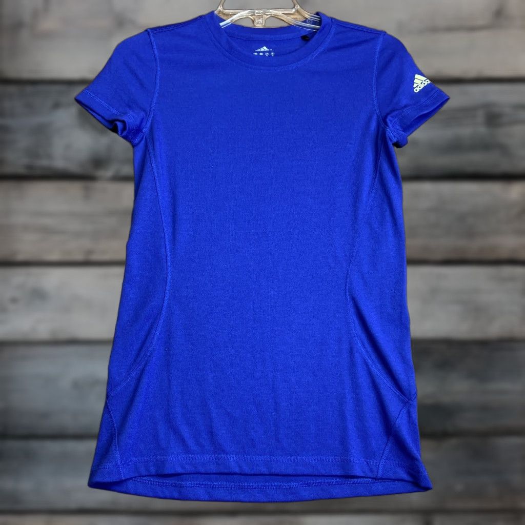 Adidas Adidas Womens Activewear Running Shirt Pullover Purple Size S Crew Neck Short Sleeve T-Shirt Climalite Breathable Regular Fit Lightweight Purple Size S / US 4 / IT 40 - 1 Thumbnail